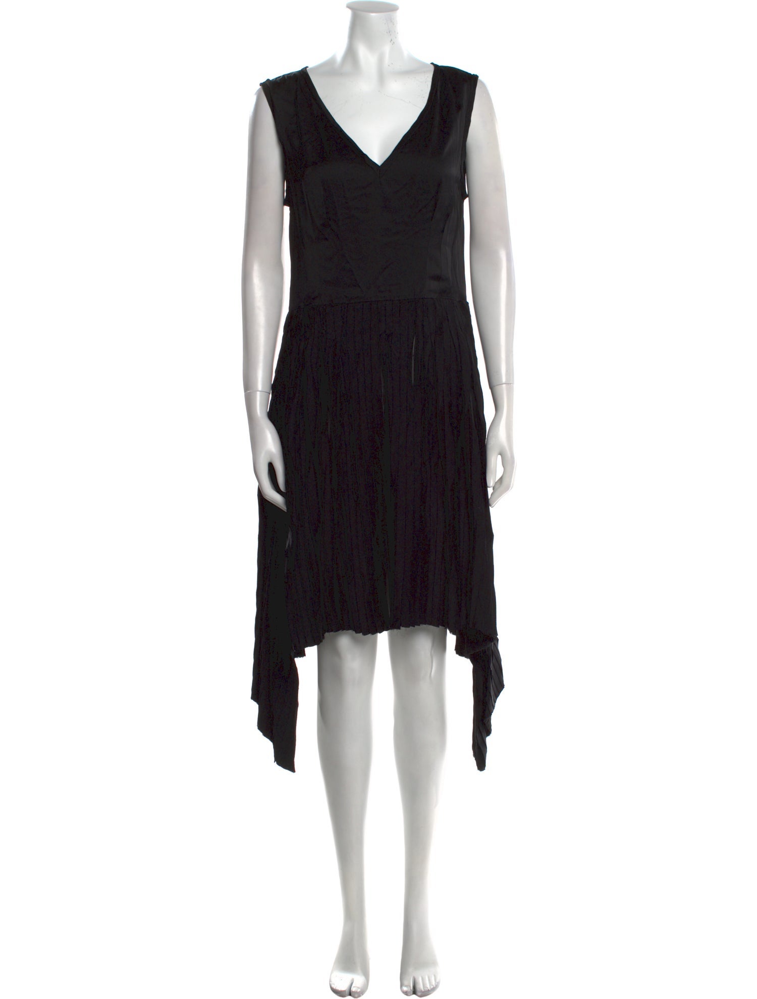 Nina Ricci V-Neck Knee-Length Dress