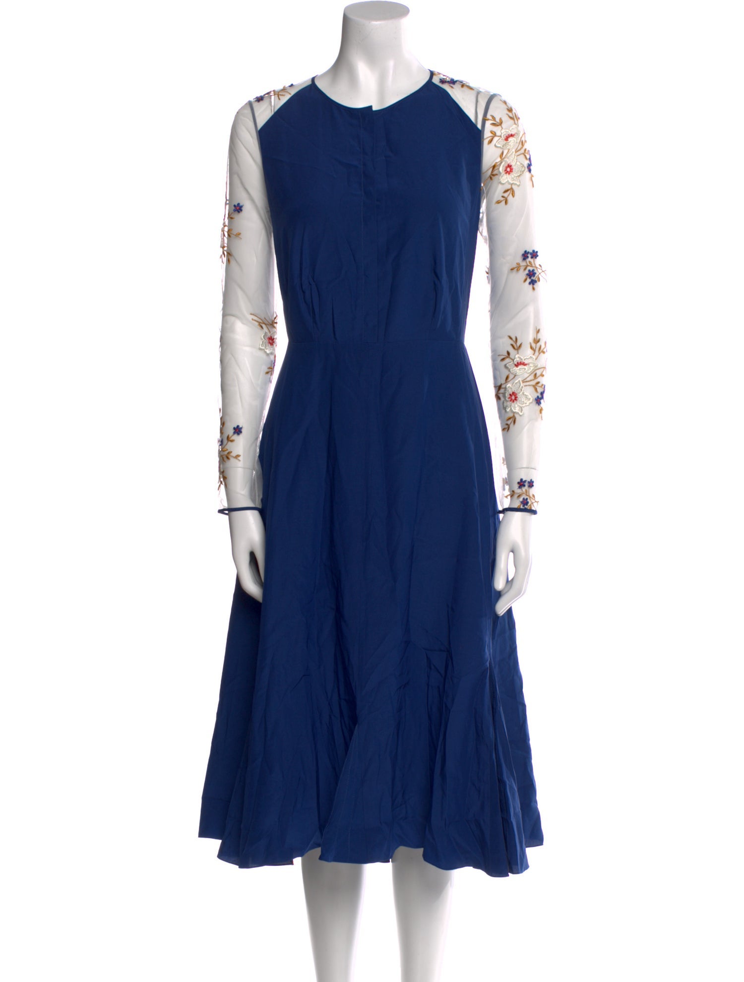Nina Ricci Silk Midi Length Dress