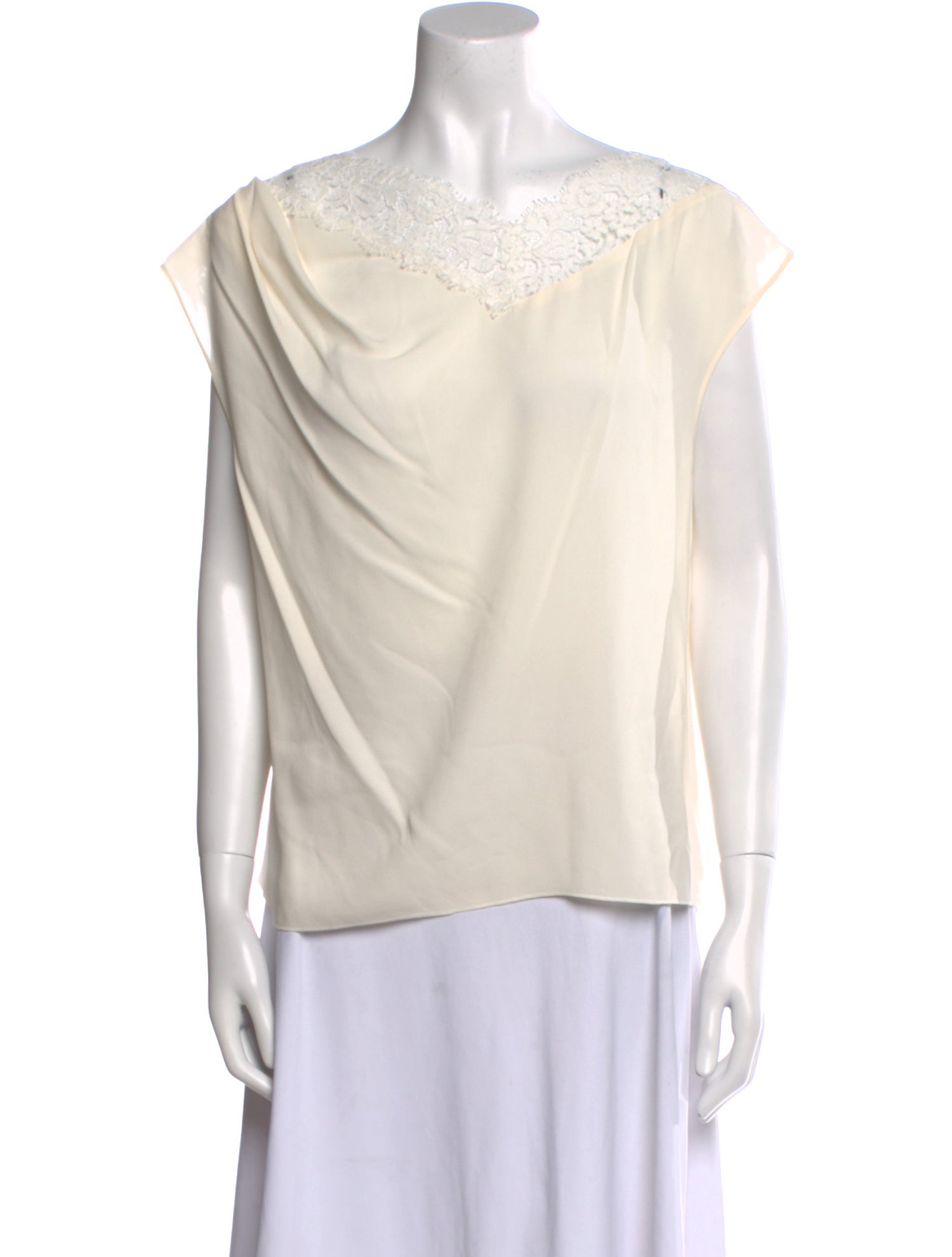 Nina Ricci Silk Scoop Neck Top