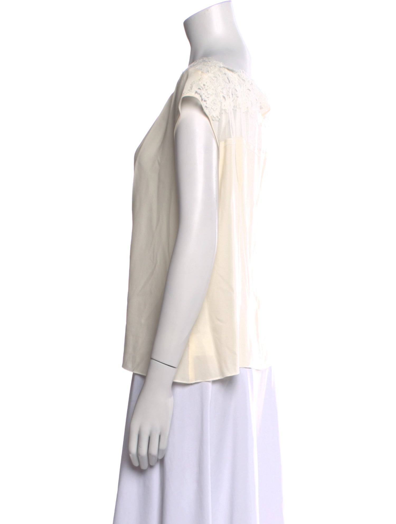 Nina Ricci Silk Scoop Neck Top