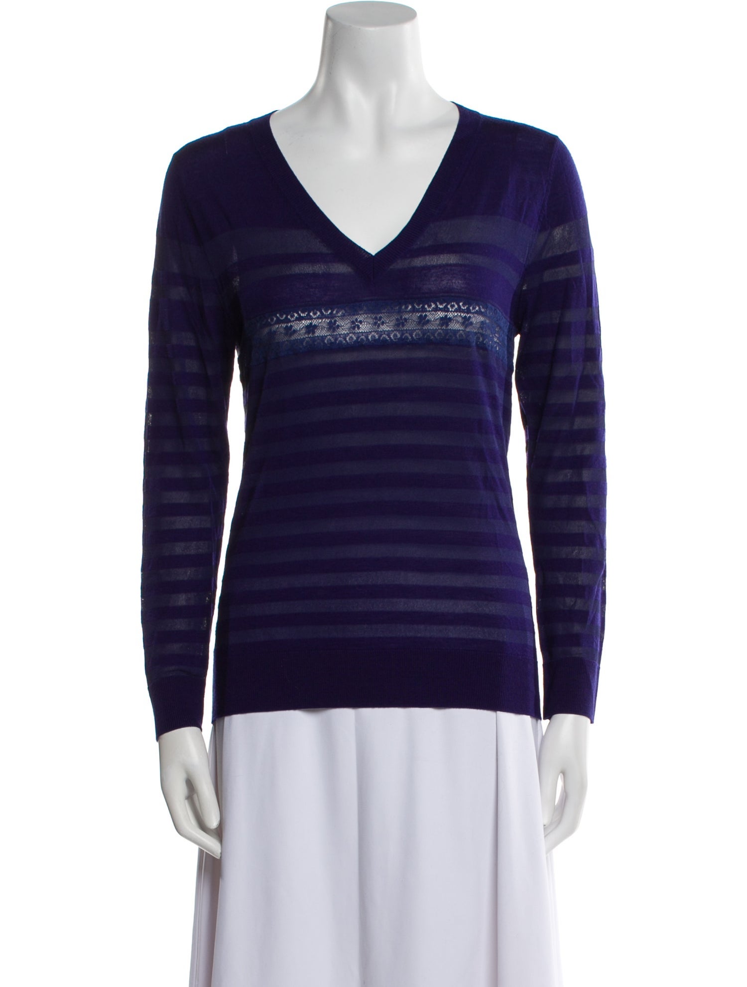 Nina Ricci Wool Striped Sweater