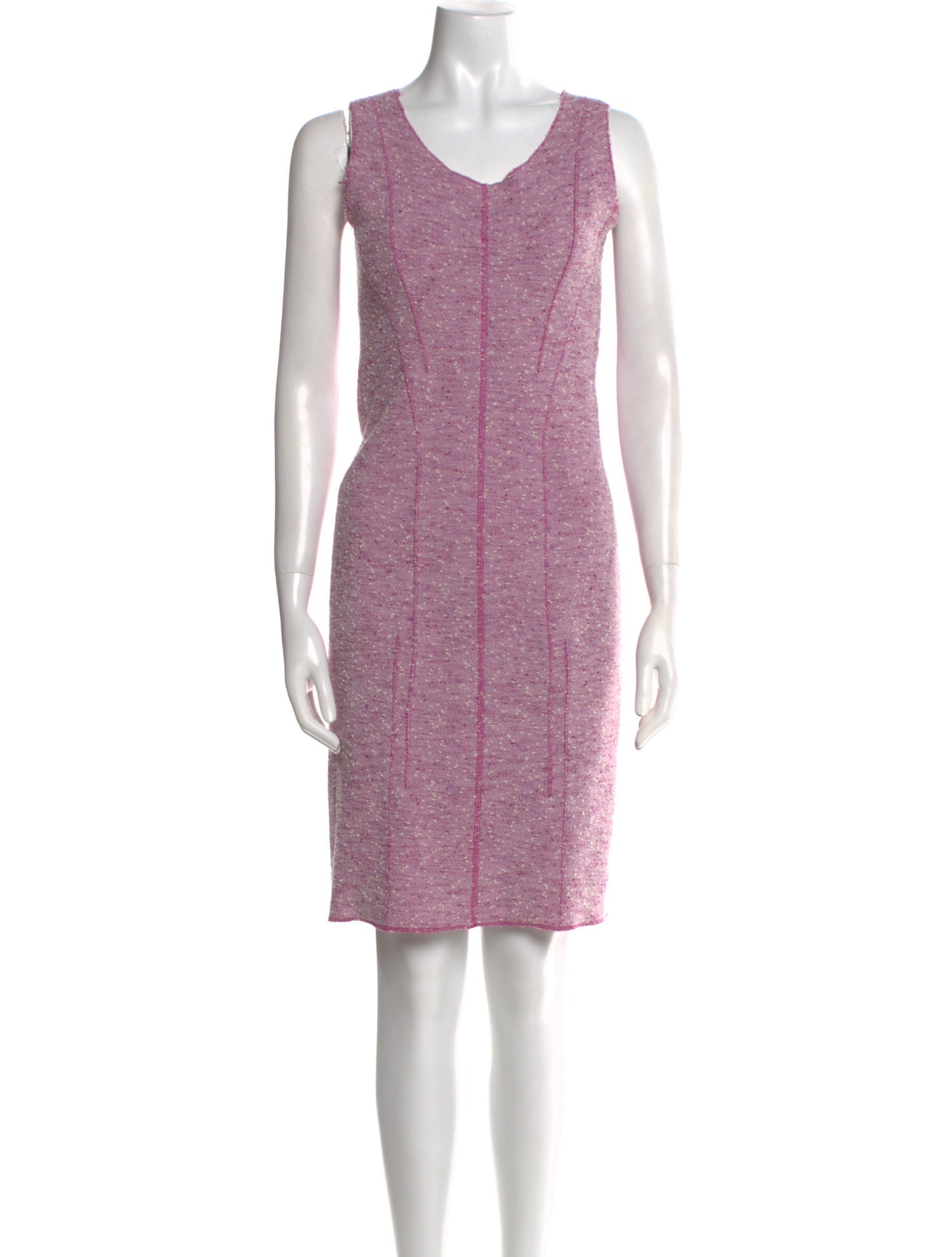 Nina Ricci Scoop Neck Knee-Length Dress