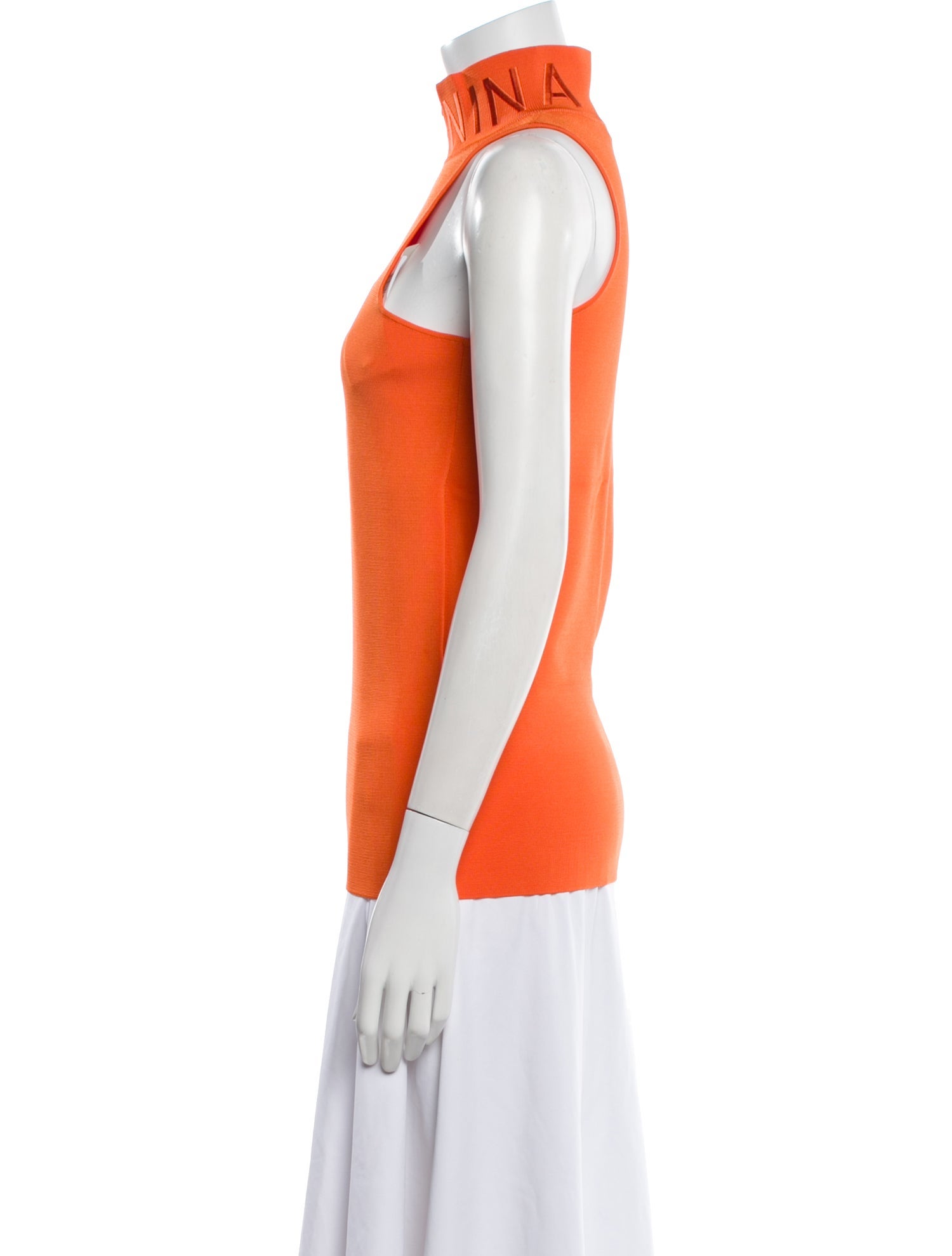 Nina Ricci Turtleneck Sleeveless Top