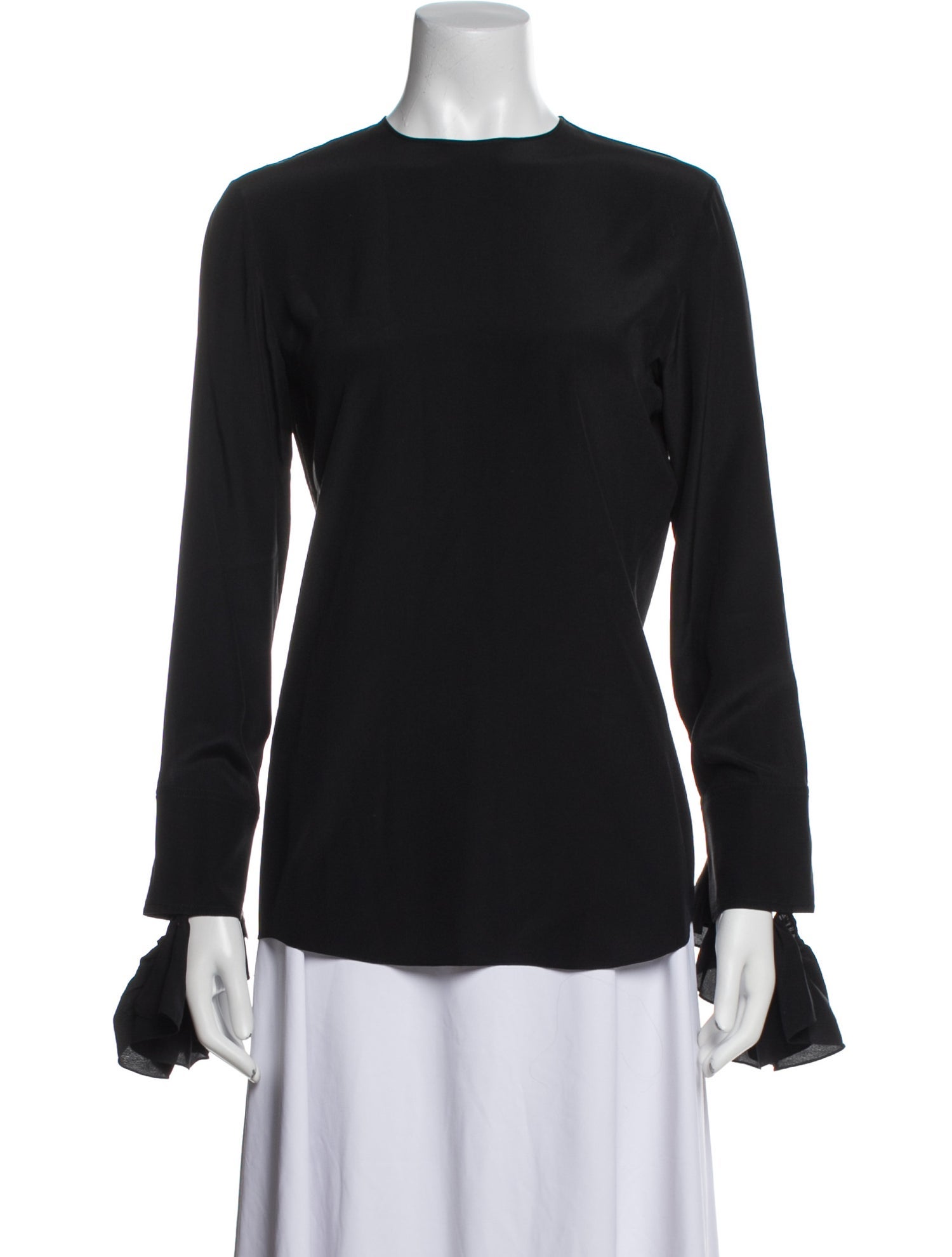 Nina Ricci Silk Crew Neck Top