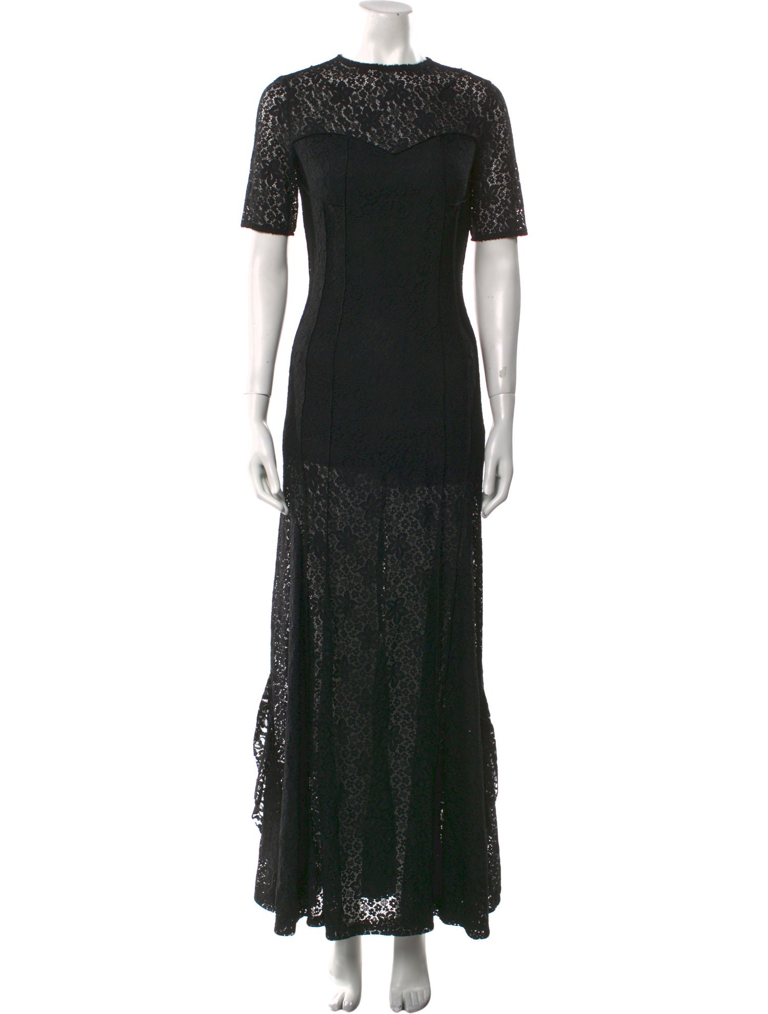 Nina Ricci Crew Neck Long Dress