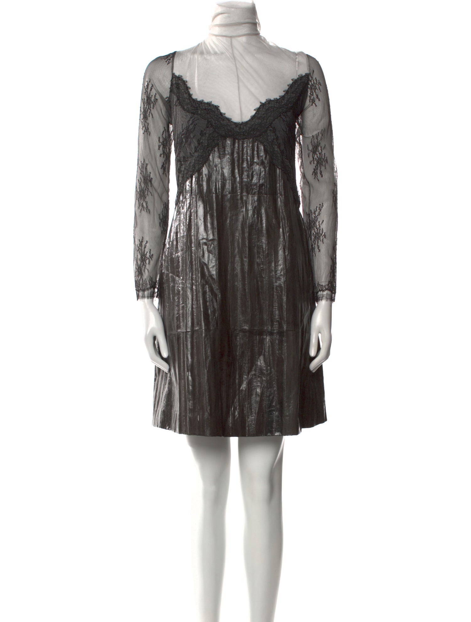 Nina Ricci Eel Skin Knee-Length Dress