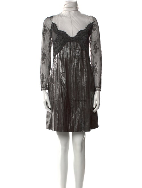 Nina Ricci Eel Skin Knee-Length Dress