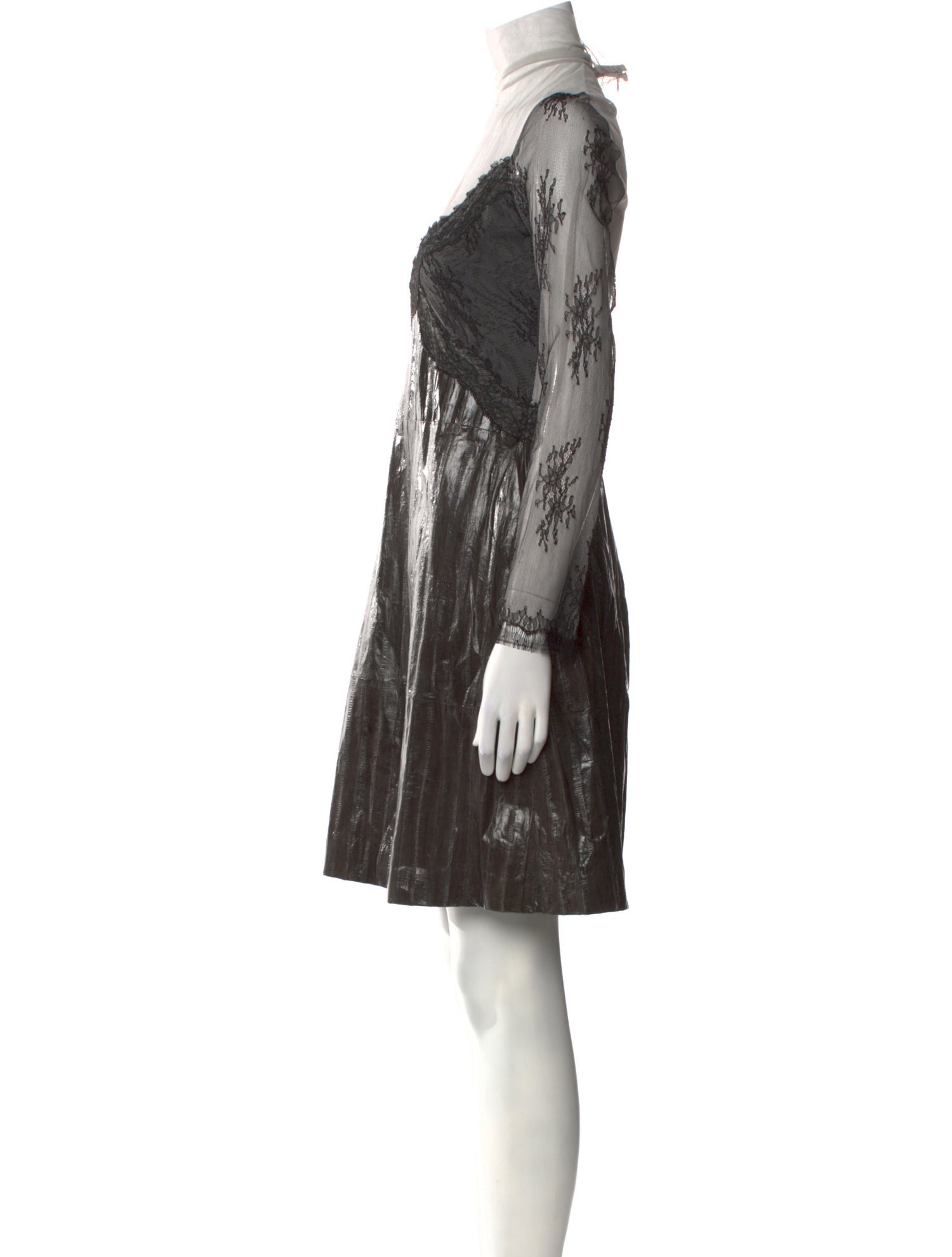 Nina Ricci Eel Skin Knee-Length Dress