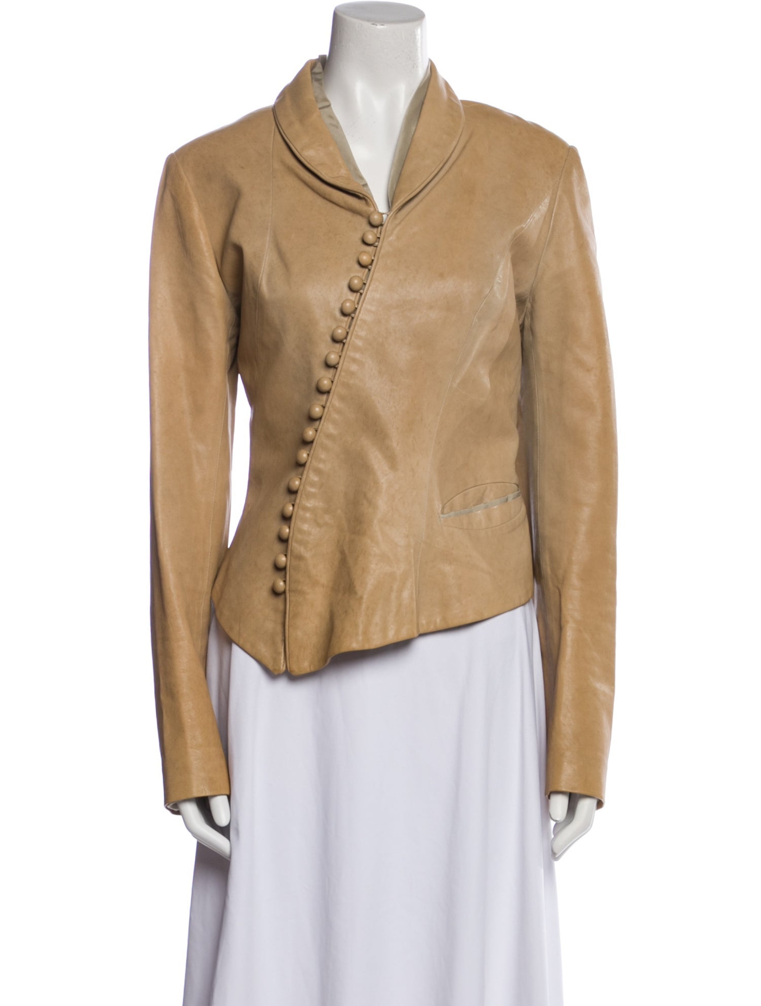 Nina Ricci Leather Evening Jacket