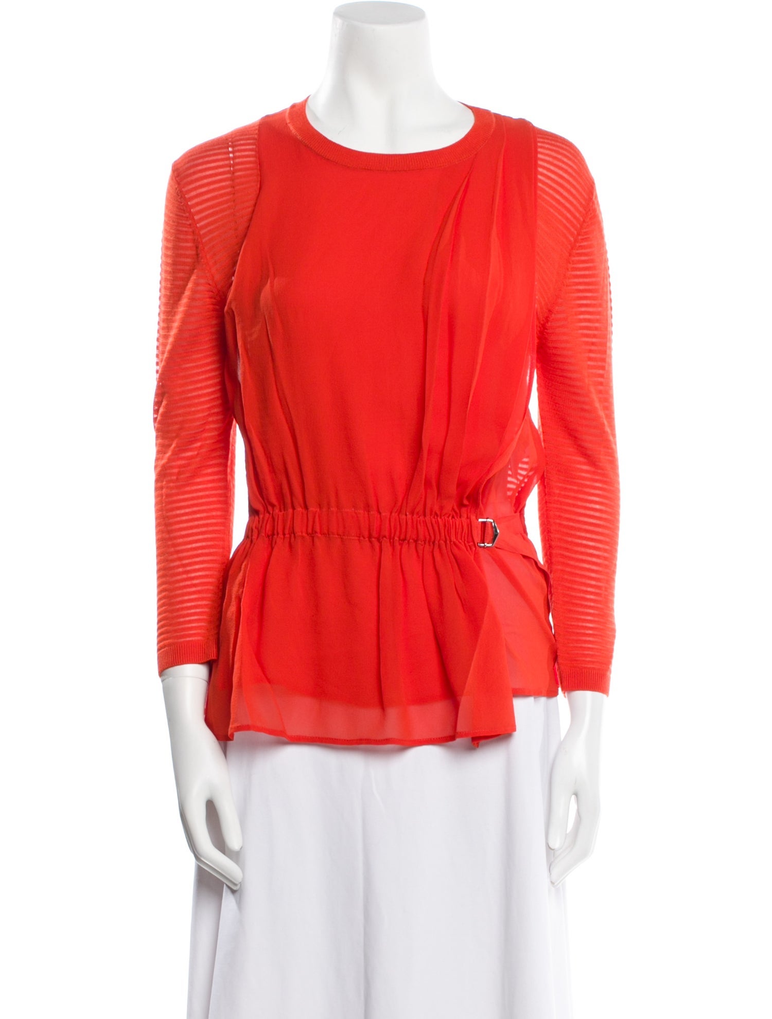 Nina Ricci Wool Crew Neck Blouse