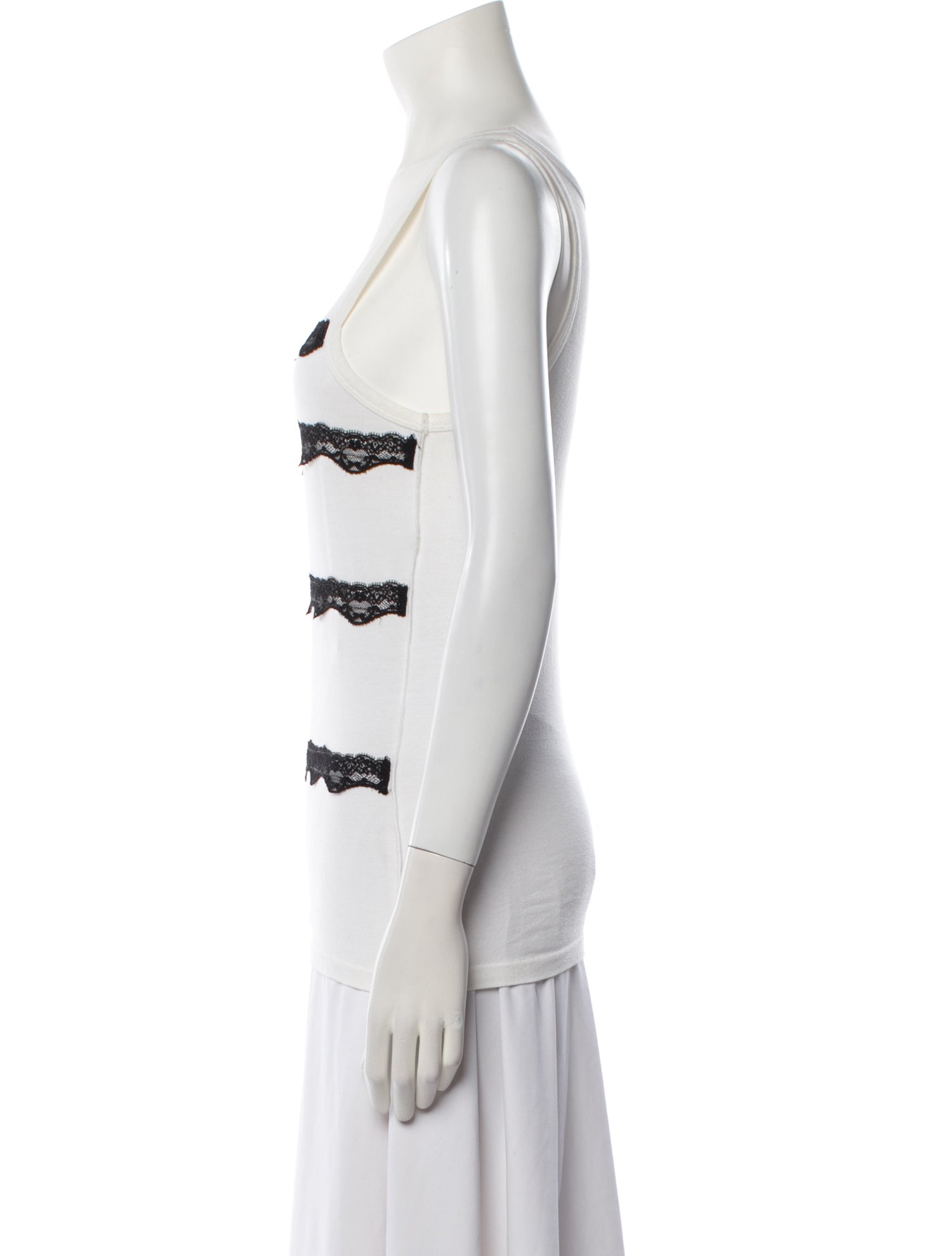 Nina Ricci Striped Scoop Neck Top