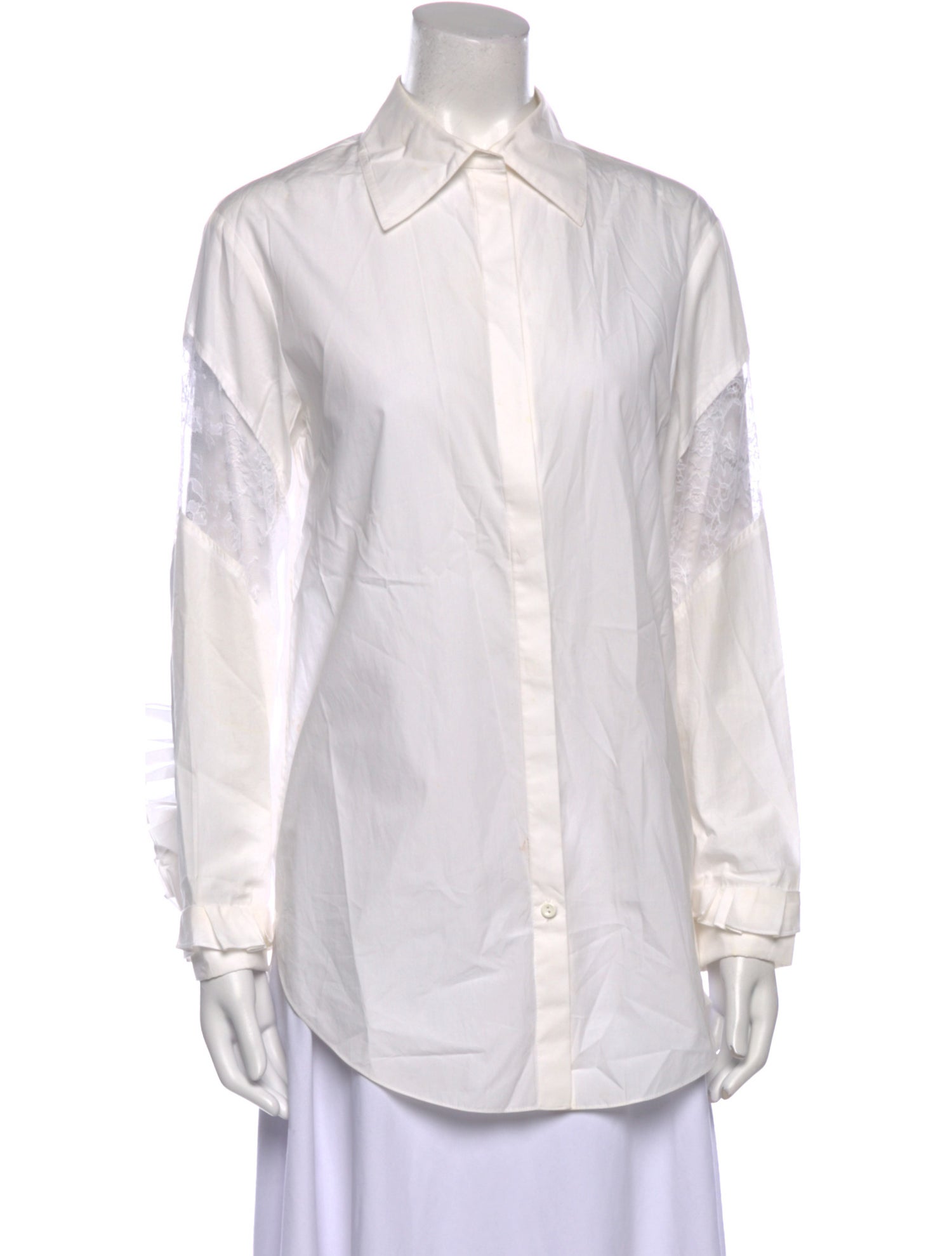 Nina Ricci Long Sleeve Button-Up Top