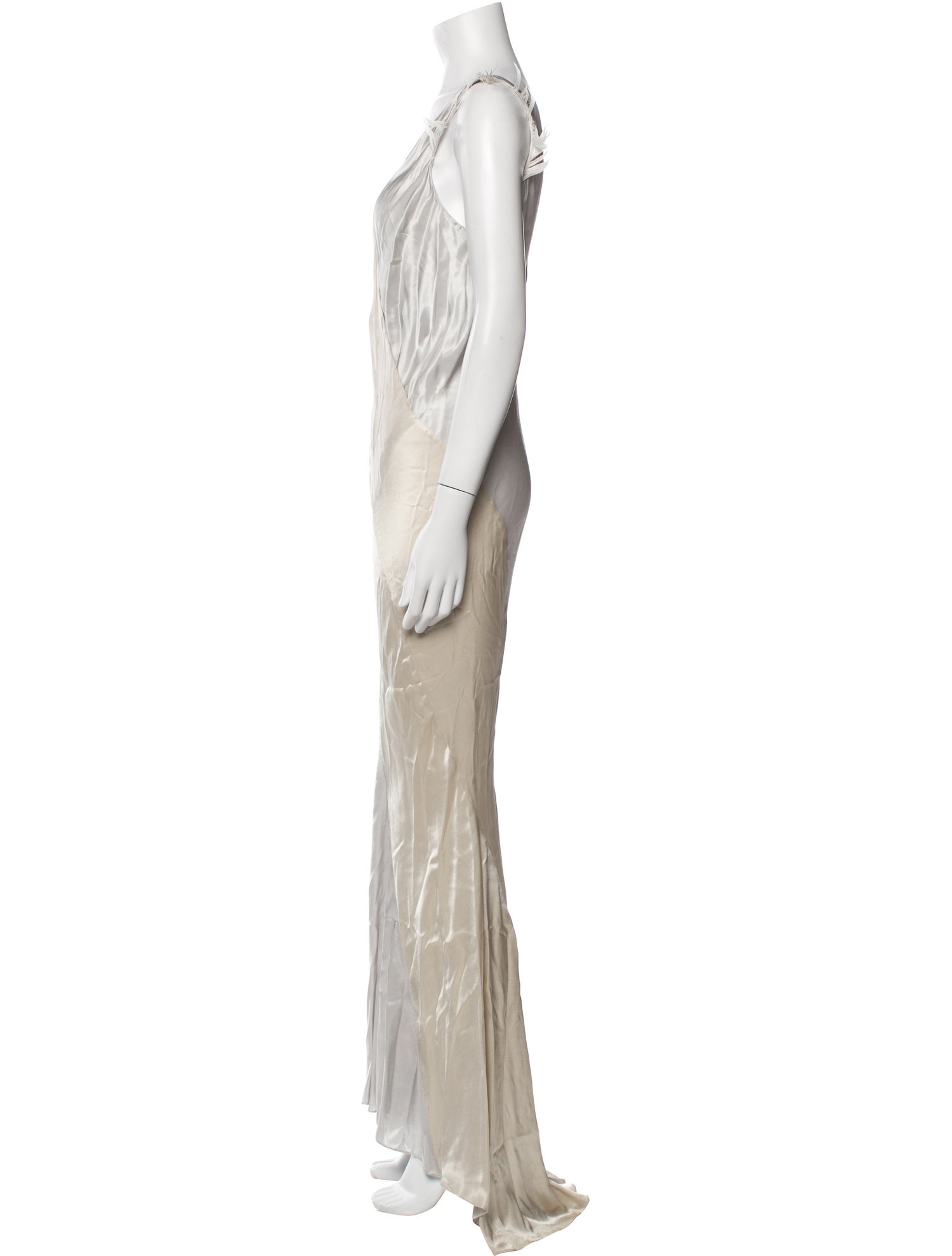 Nina Ricci V-Neck Long Dress