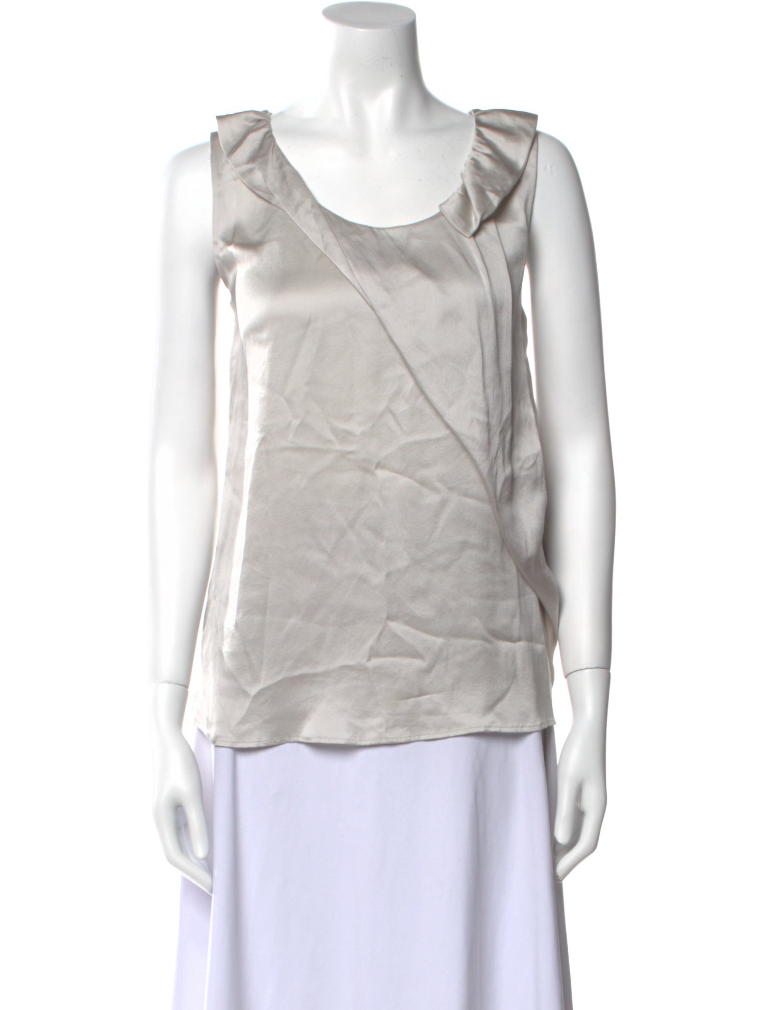 Nina Ricci Silk Scoop Neck Top