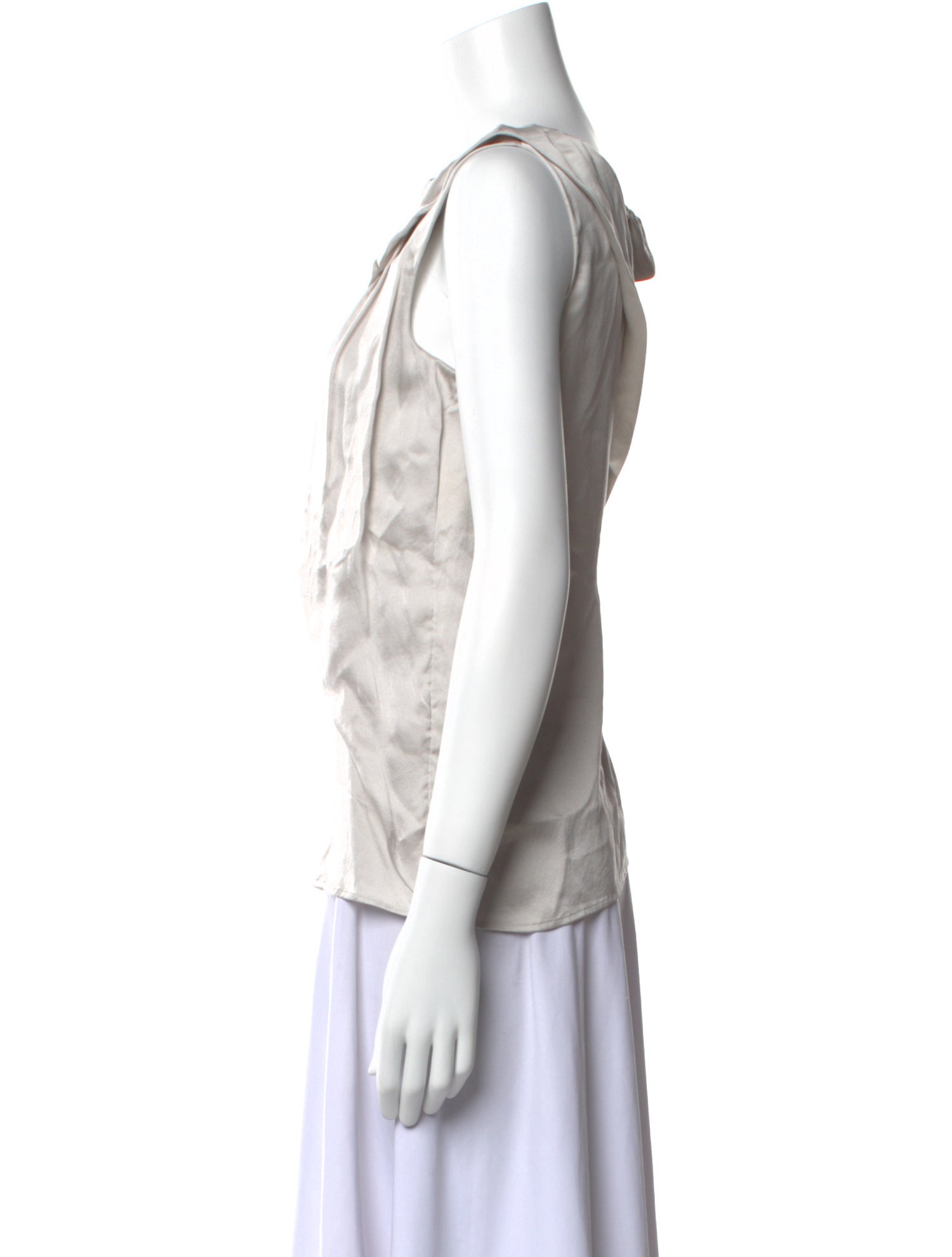 Nina Ricci Silk Scoop Neck Top