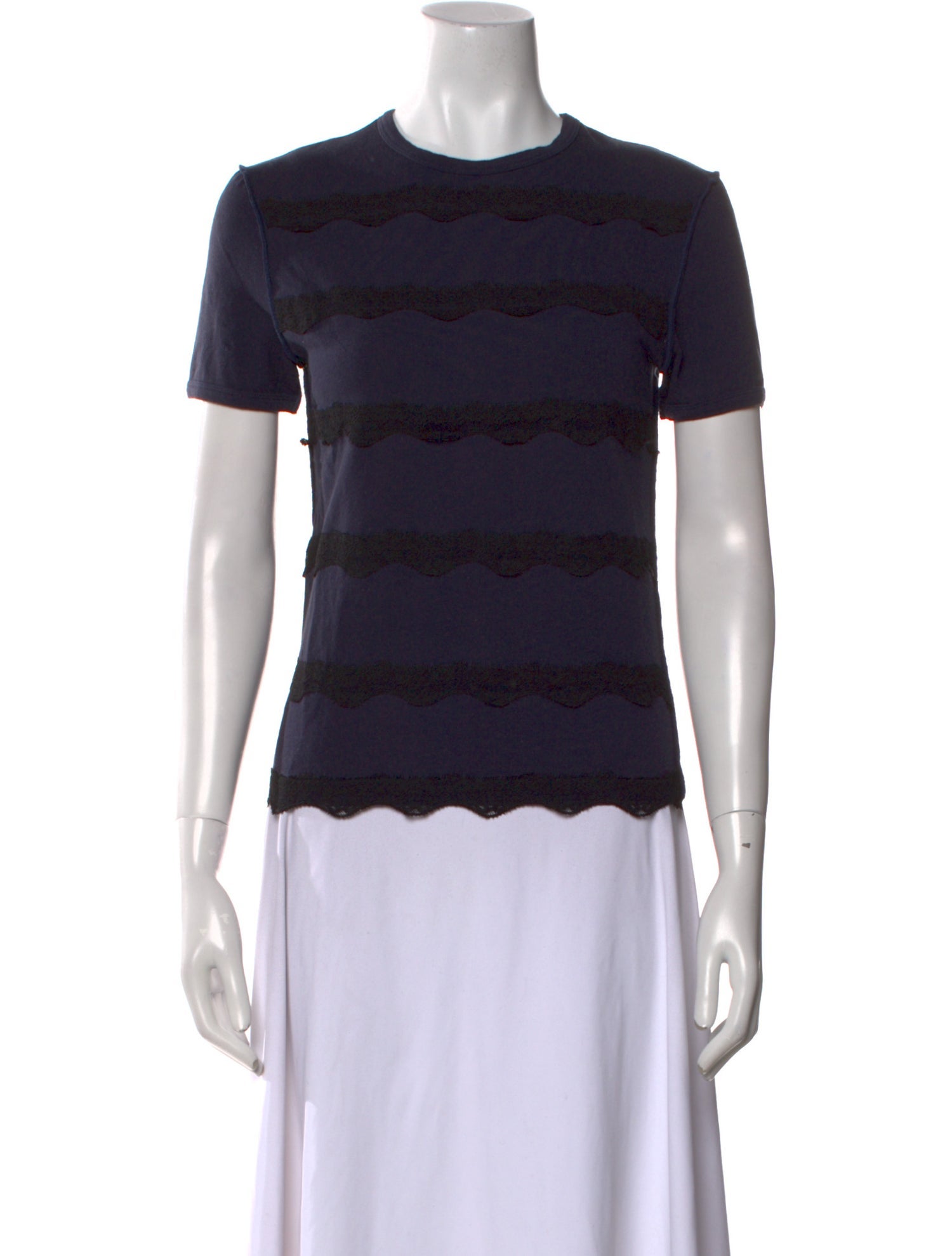 Nina Ricci Striped Crew Neck T-Shirt