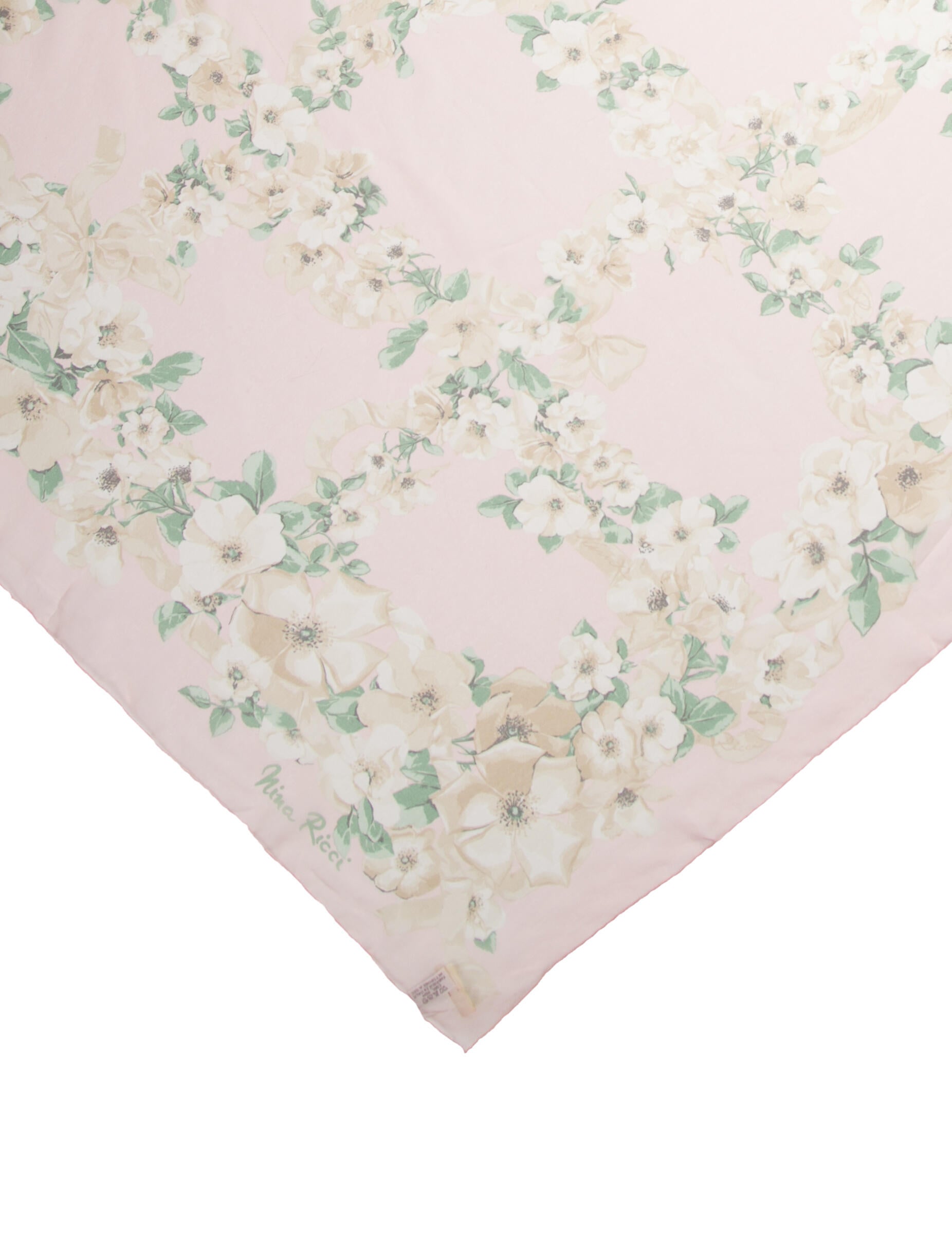 Nina Ricci Silk Floral Print Scarf