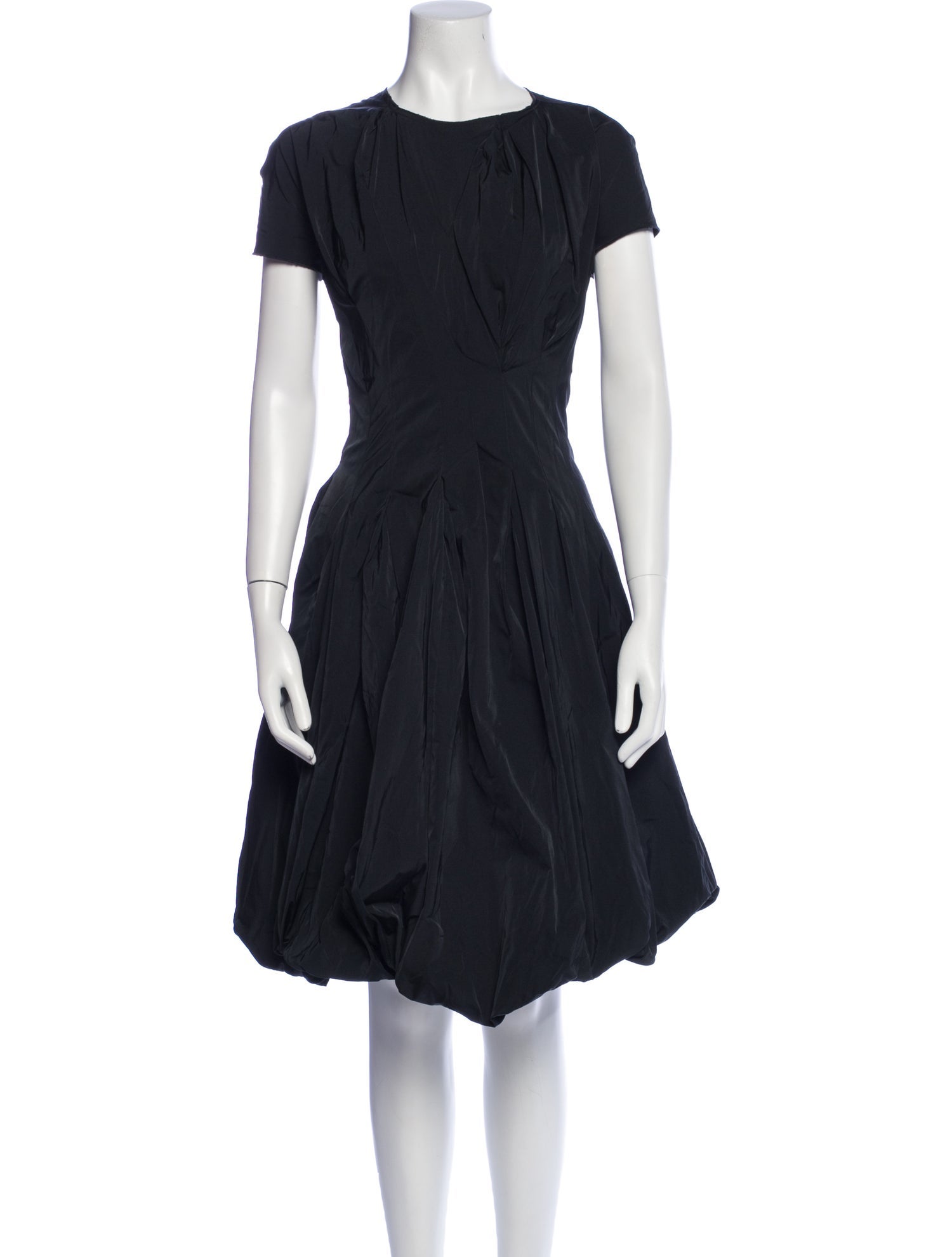 Nina Ricci Scoop Neck Midi Length Dress