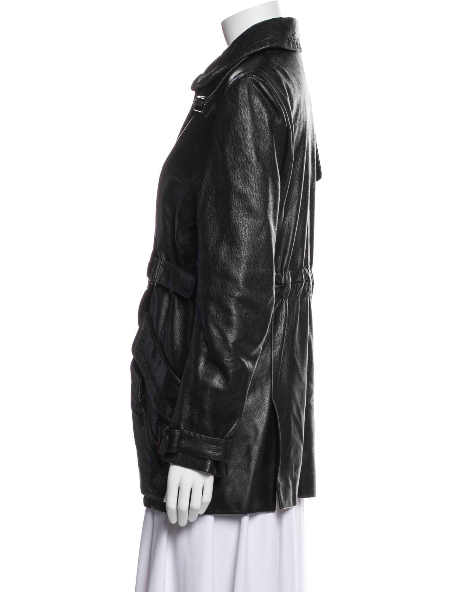 Nina Ricci Leather Trench Coat