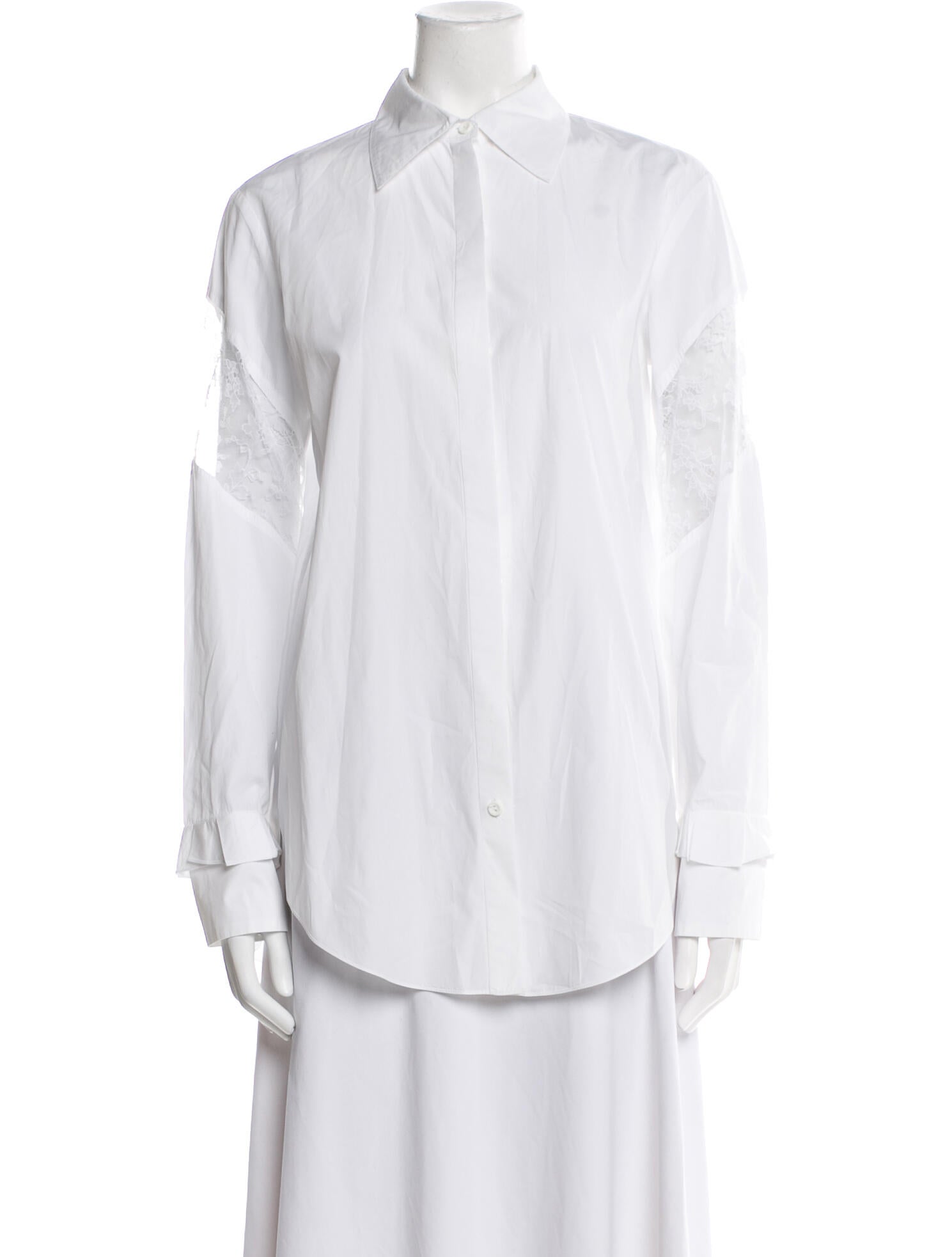 Nina Ricci Long Sleeve Button-Up Top