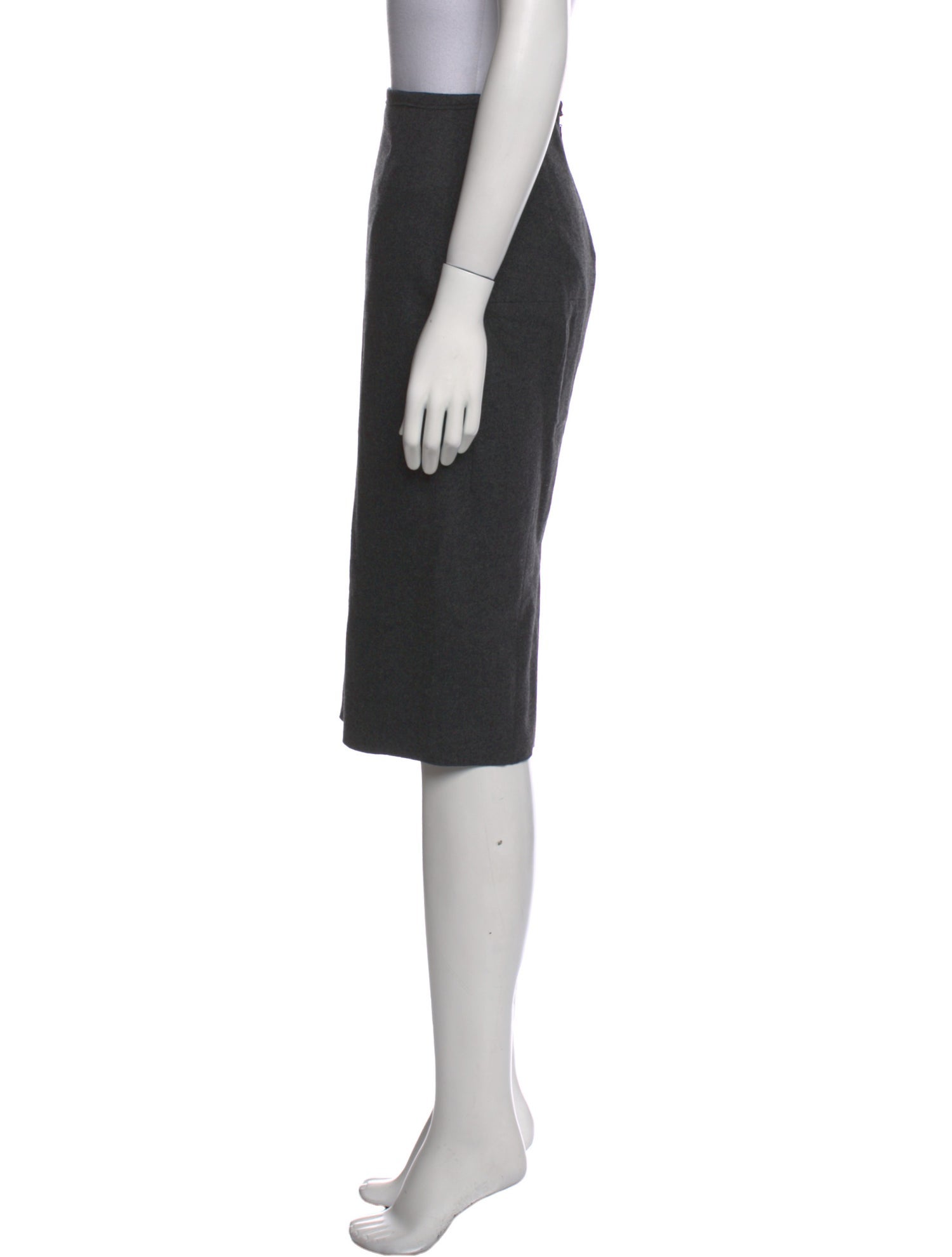 Nina Ricci Virgin Wool Knee-Length Skirt