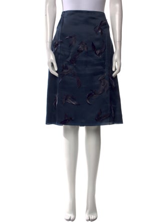 Nina Ricci Silk Knee-Length Skirt
