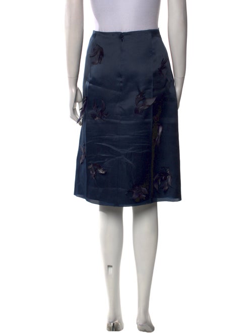Nina Ricci Silk Knee-Length Skirt