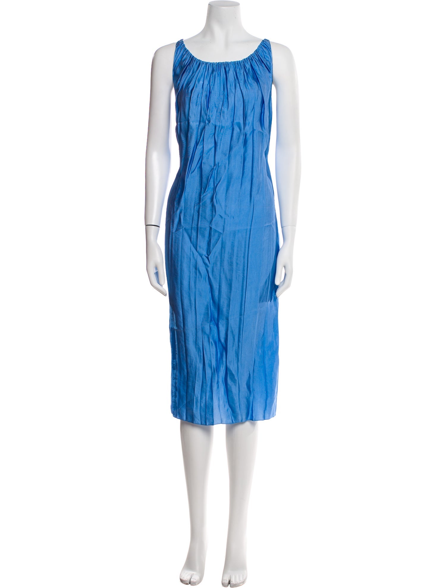 Nina Ricci Scoop Neck Midi Length Dress
