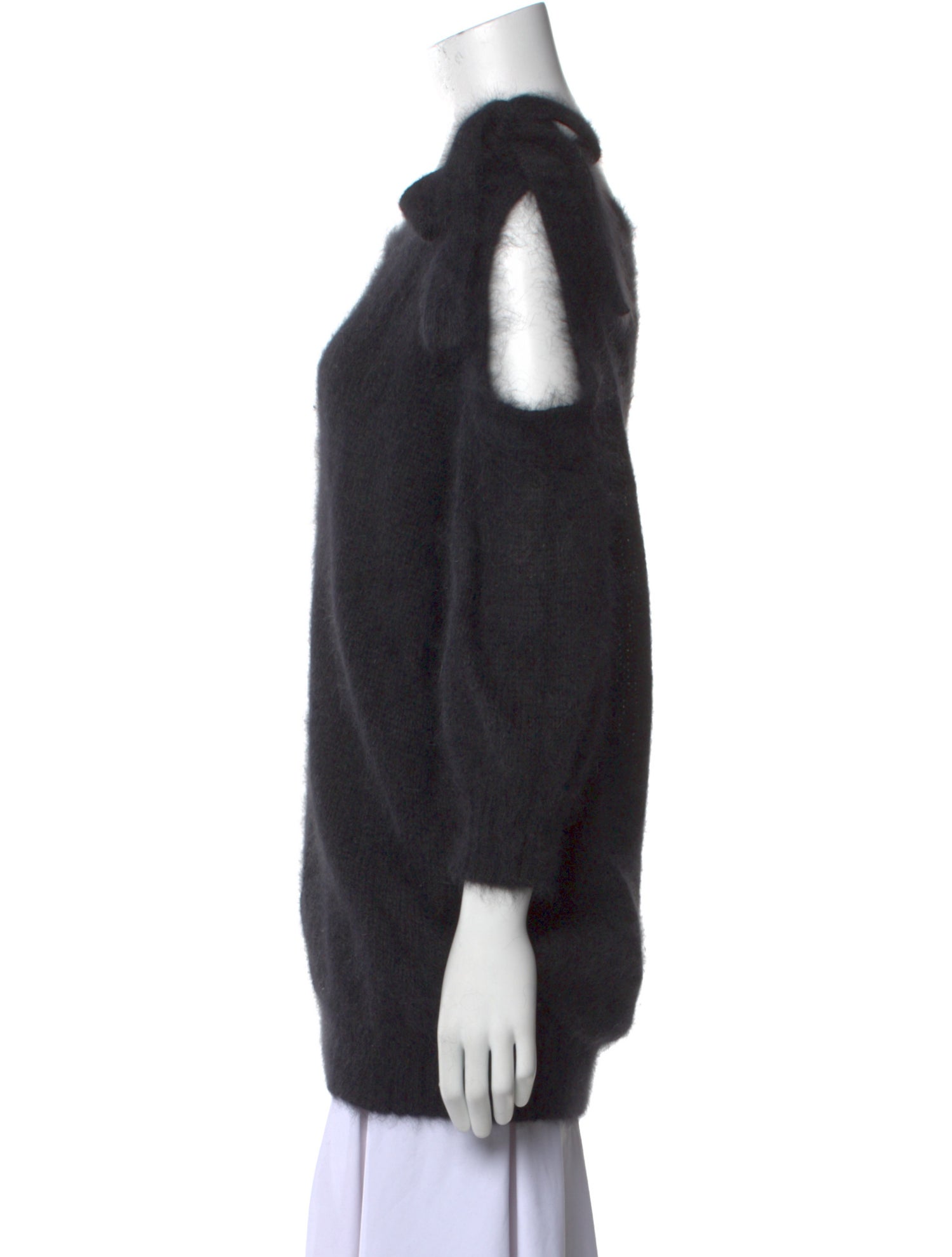 Nina Ricci Angora Scoop Neck Sweater