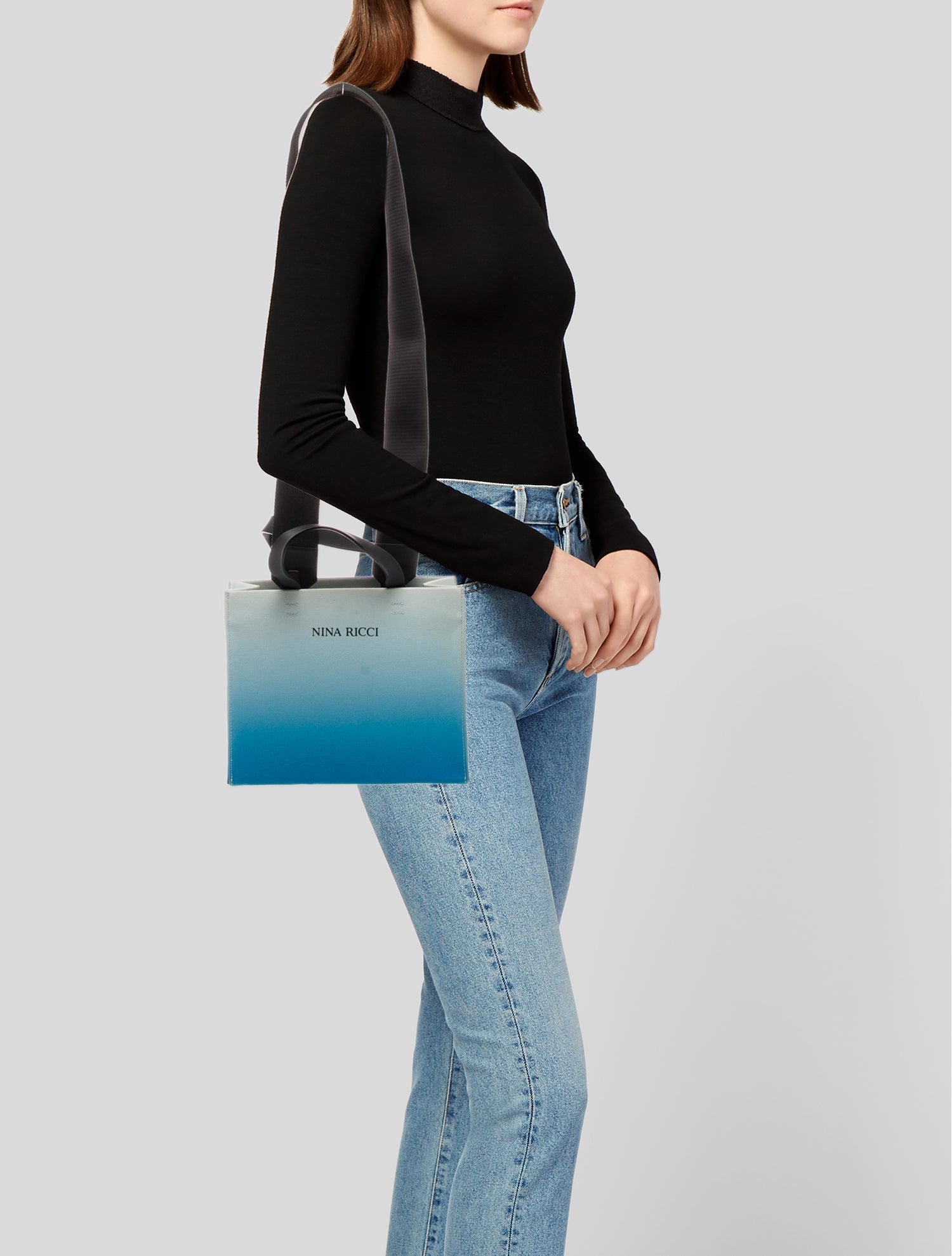 Nina Ricci Canvas Top Handle Bag