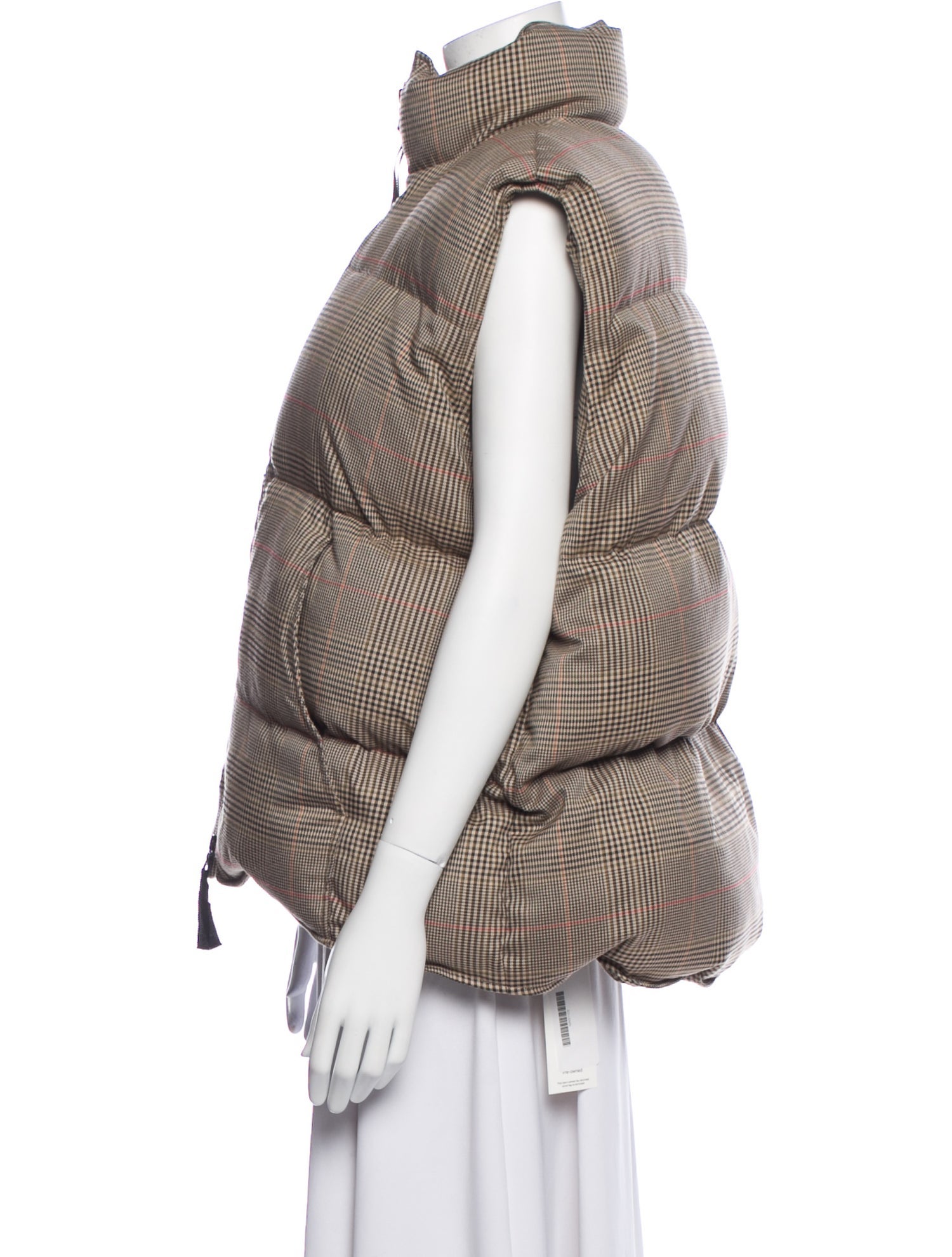 Nina Ricci Plaid Print Vest