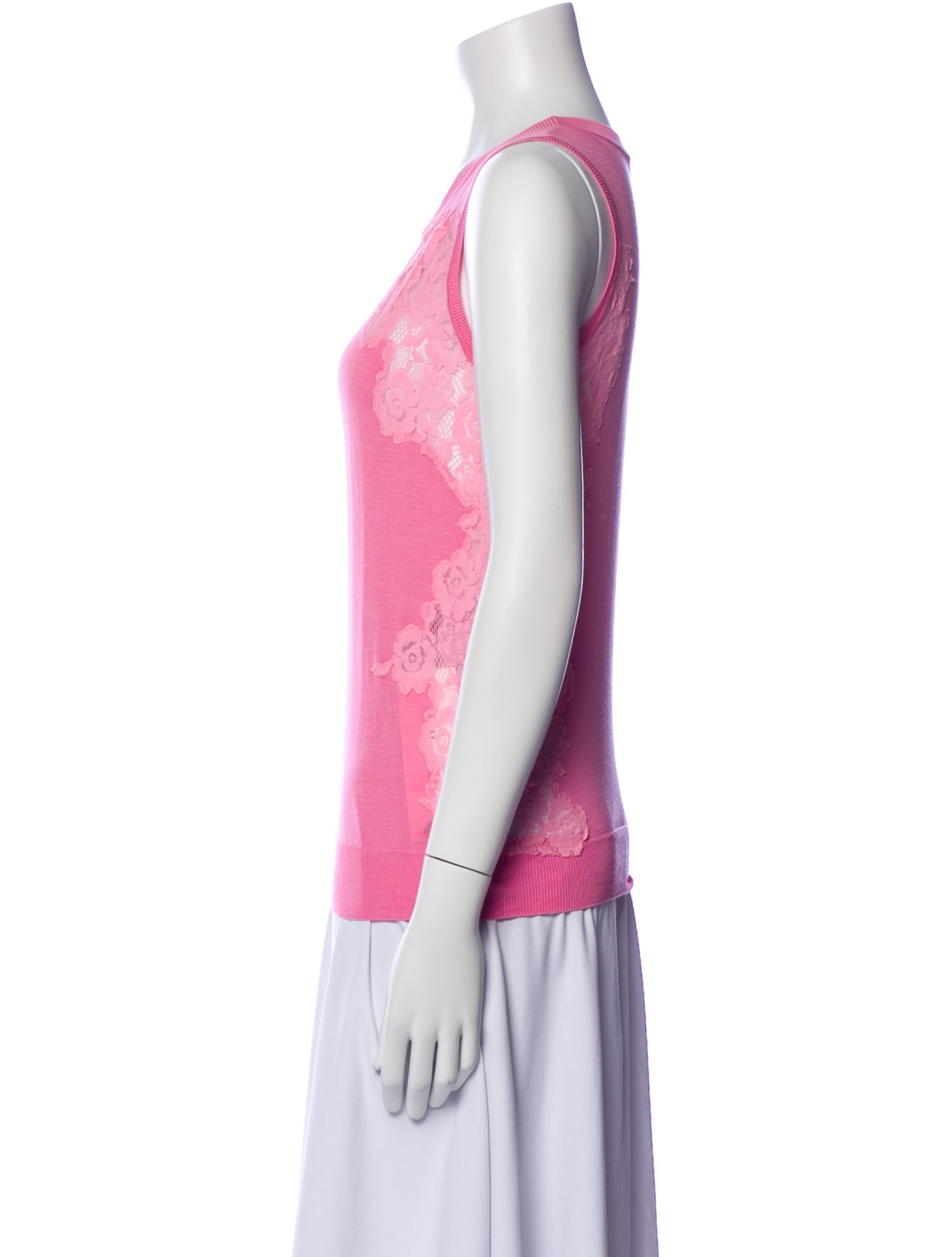 Nina Ricci Silk Scoop Neck Top