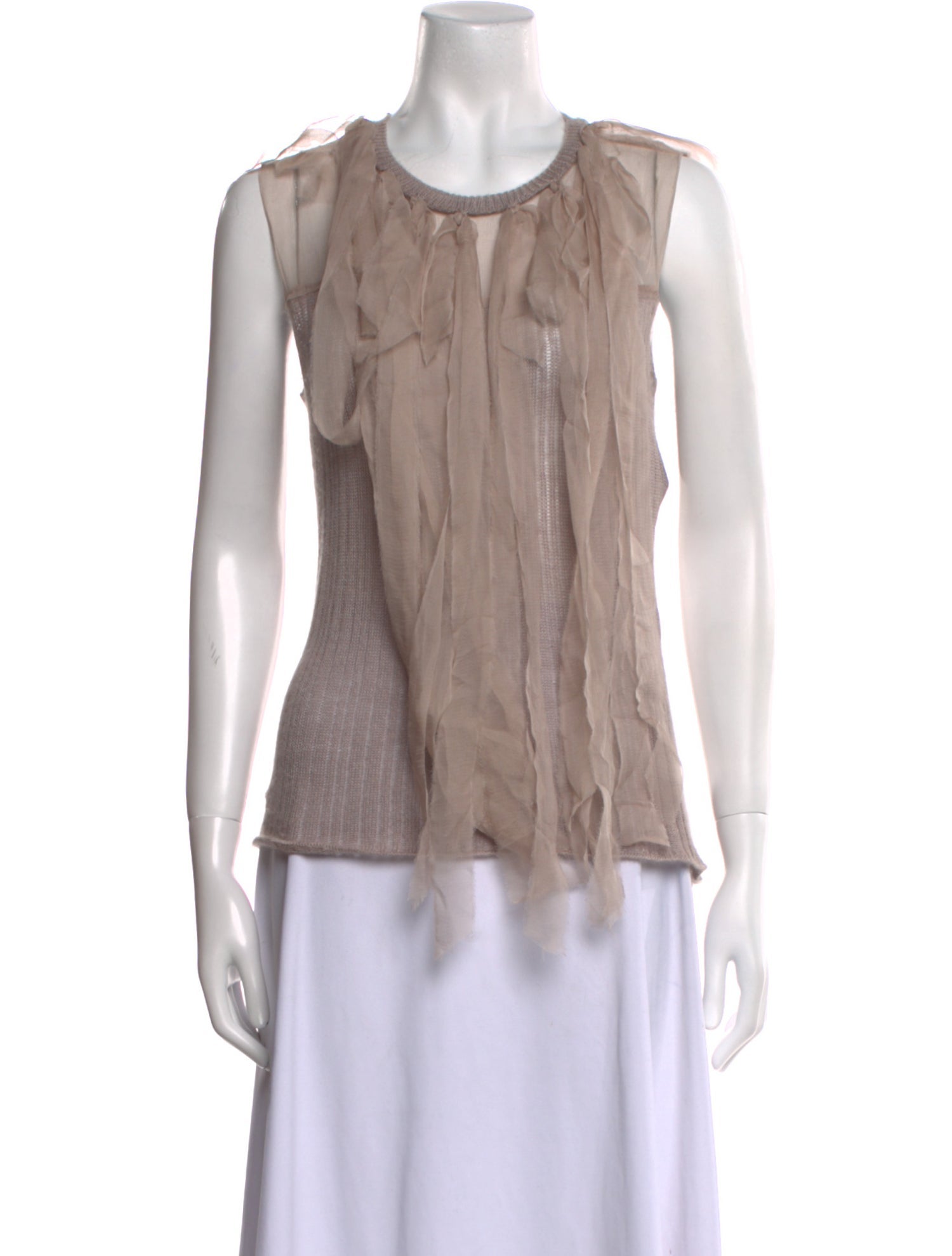 Nina Ricci Cashmere Scoop Neck Top