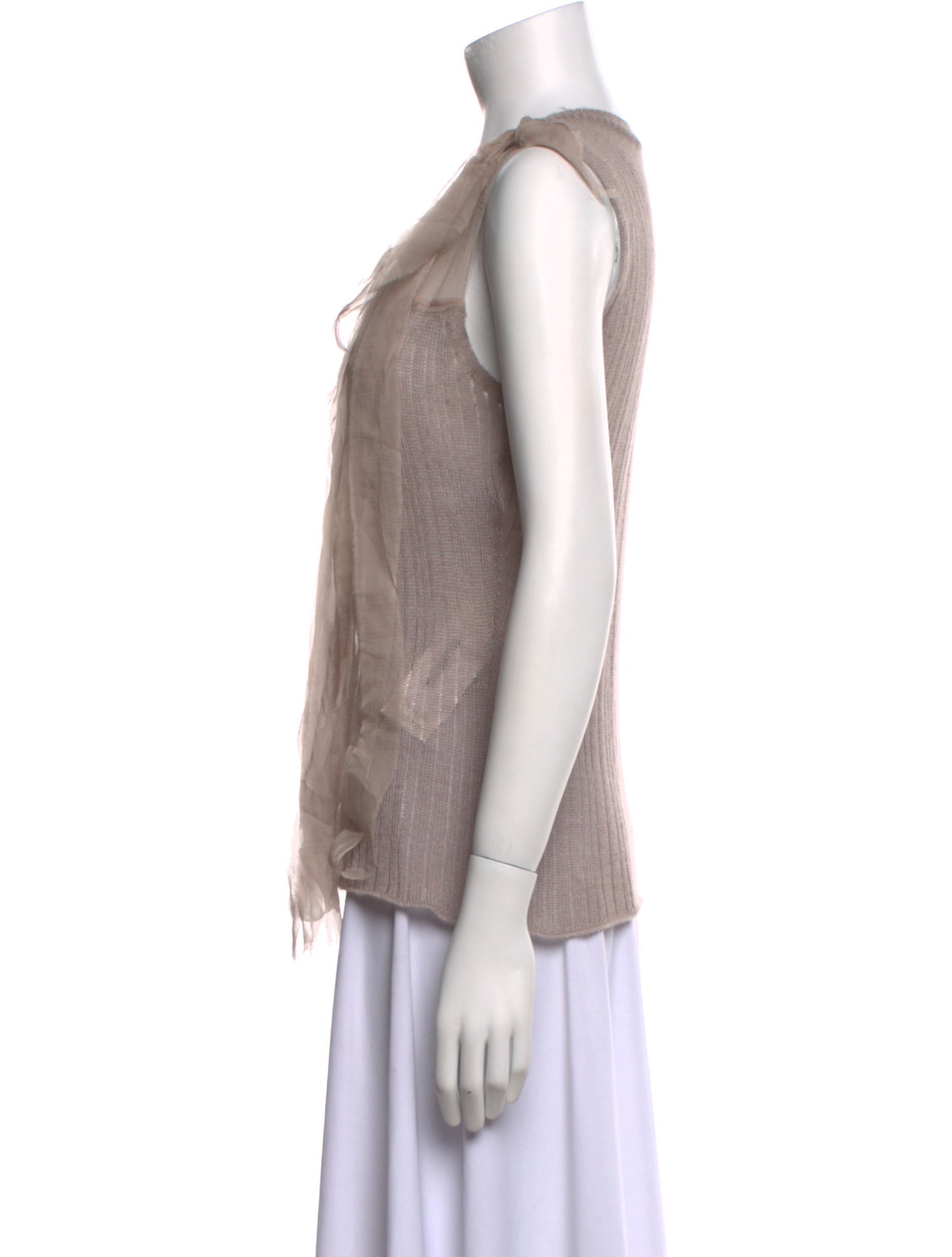 Nina Ricci Cashmere Scoop Neck Top