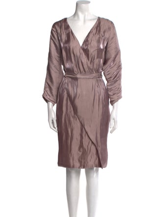 Nina Ricci V-Neck Midi Length Dress