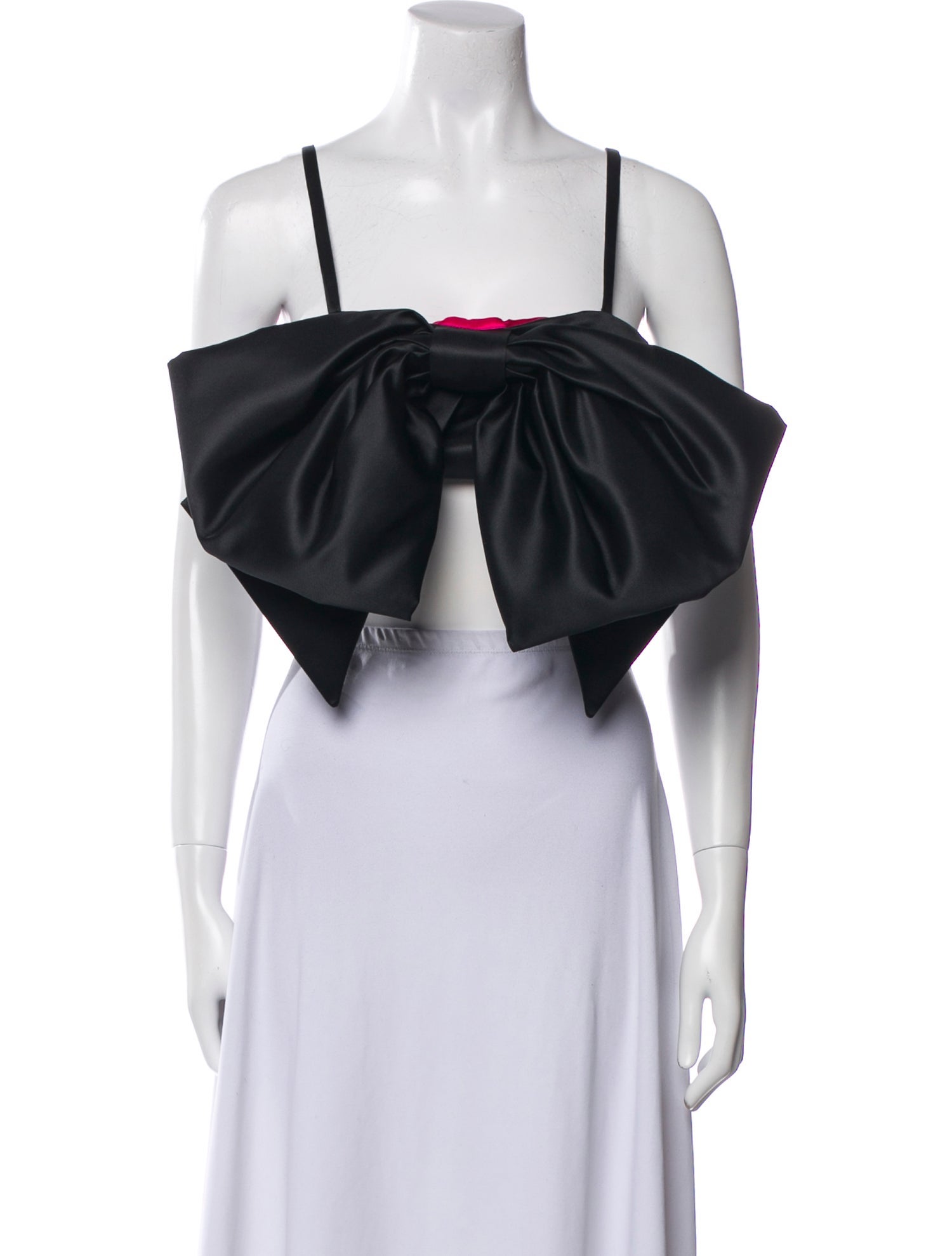 Nina Ricci Square Neckline Short Sleeve Crop Top