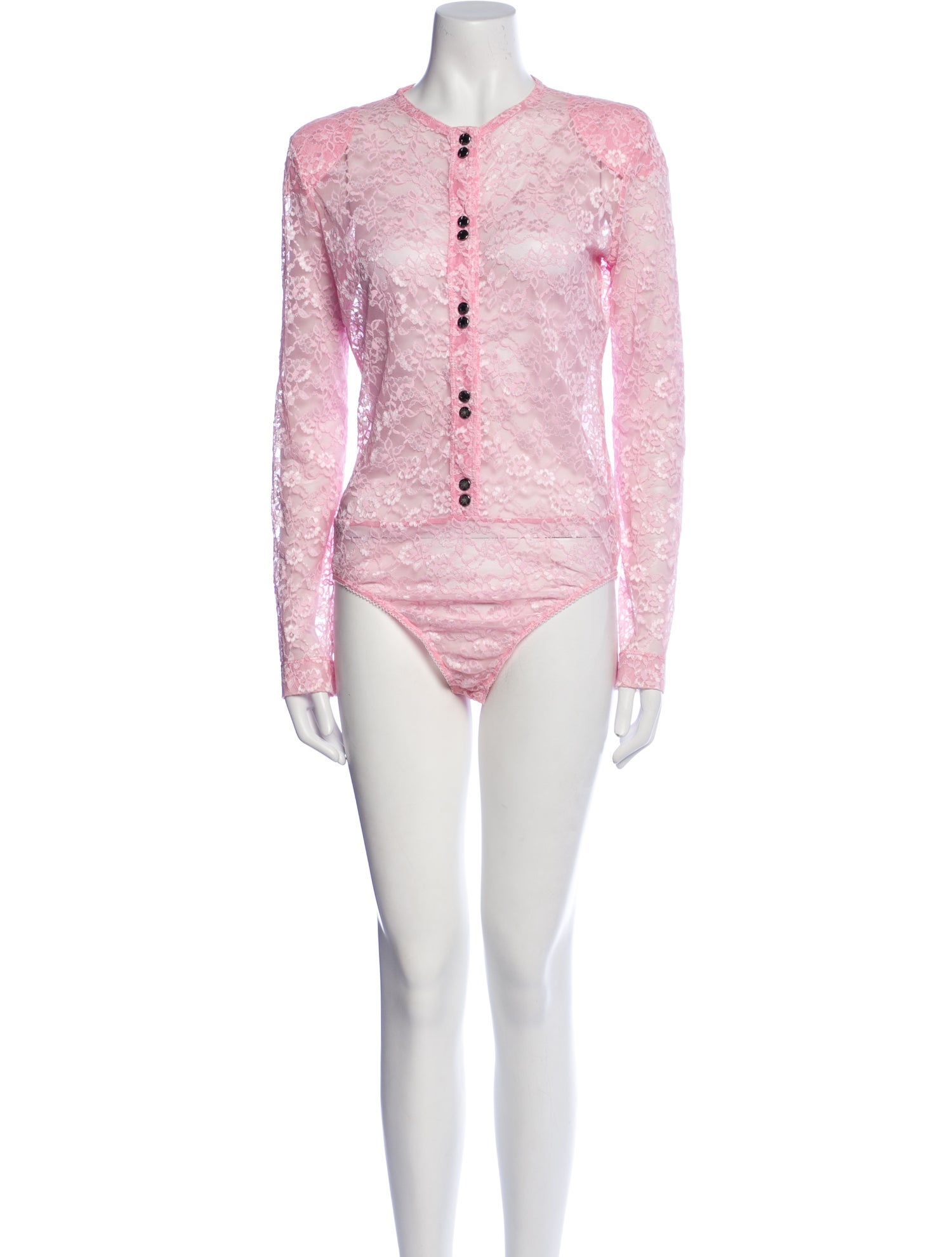 Nina Ricci Mock Neck Long Sleeve Bodysuit