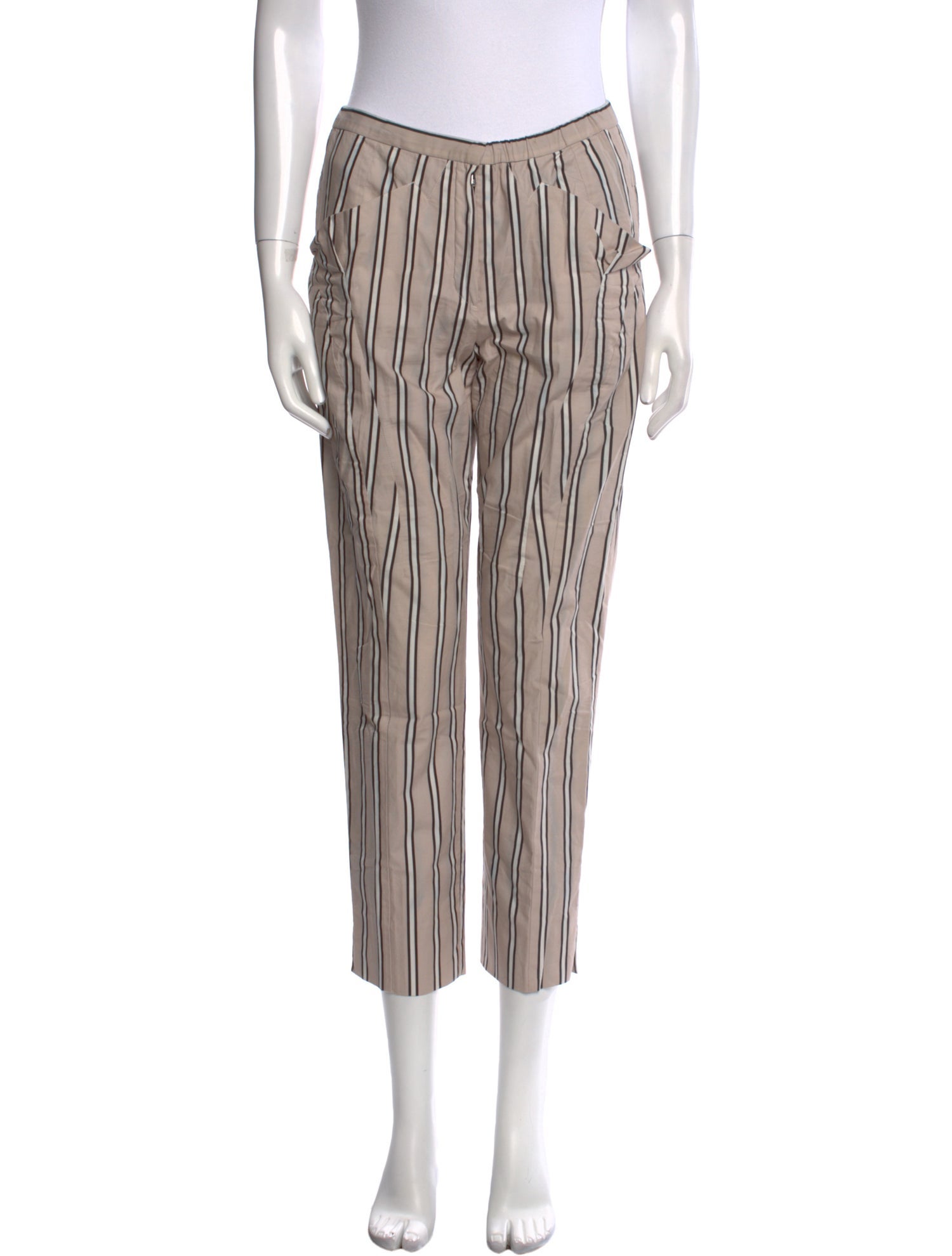 Nina Ricci Striped Skinny Leg Pants