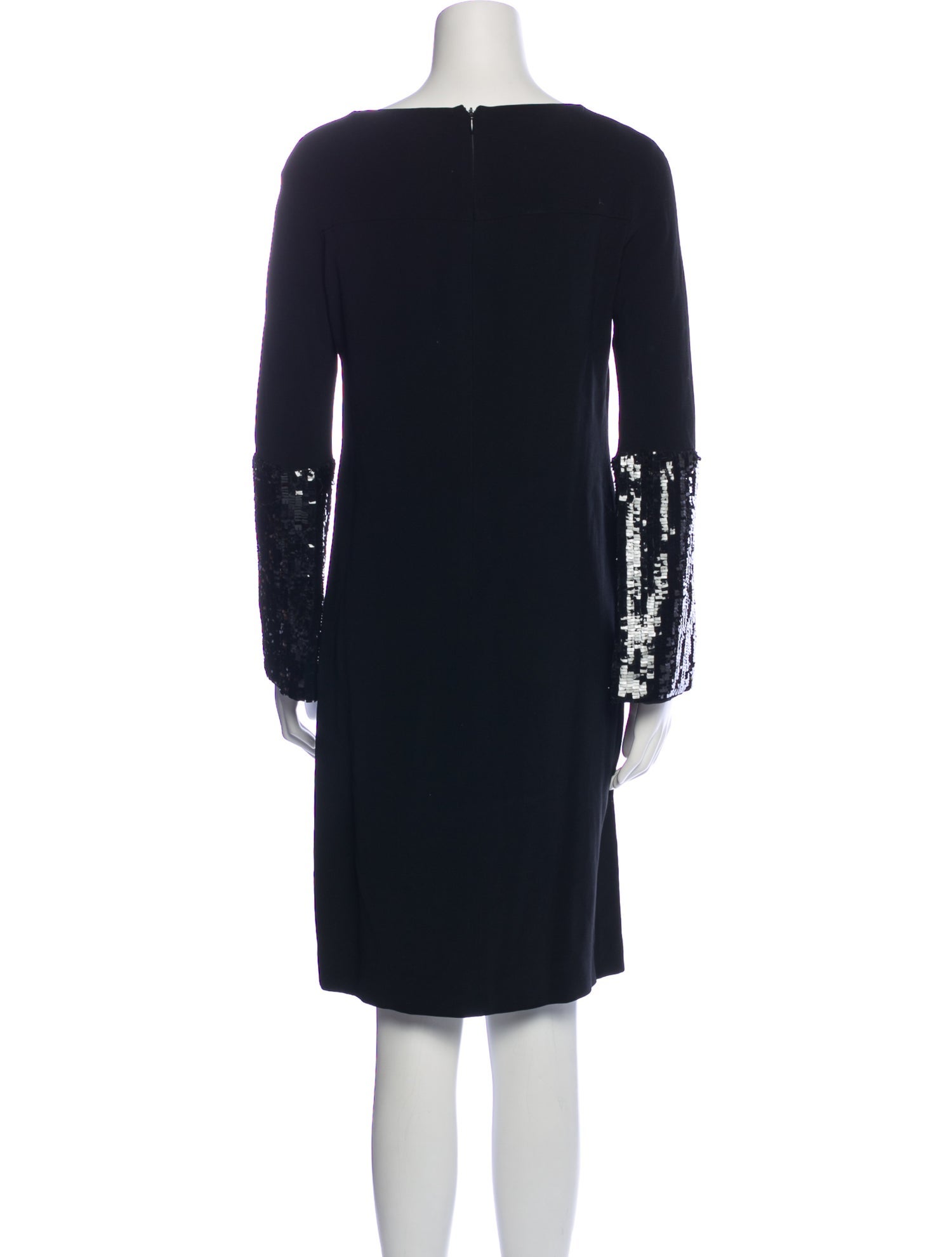 Nina Ricci Bateau Neckline Knee-Length Dress