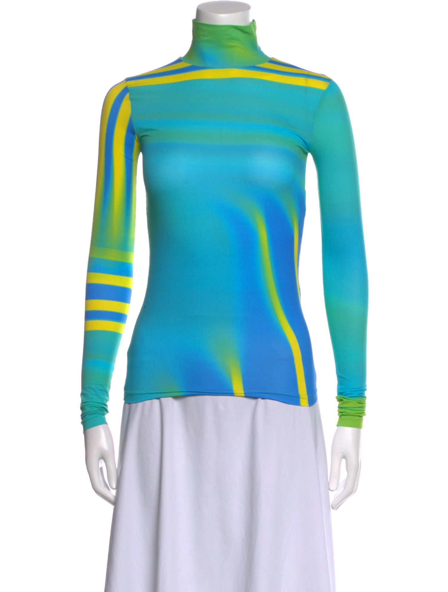 Nina Ricci Striped Turtleneck Top