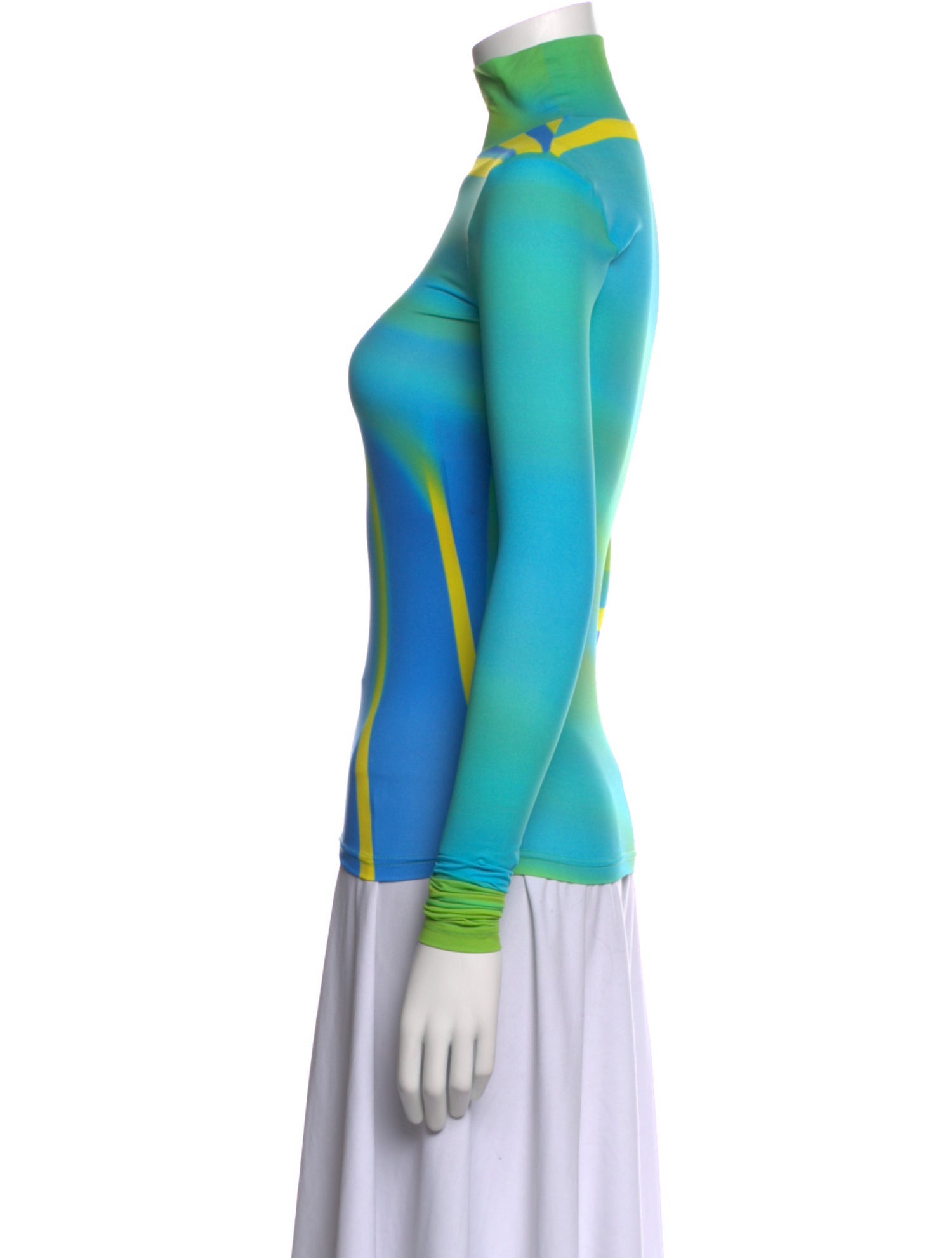 Nina Ricci Striped Turtleneck Top