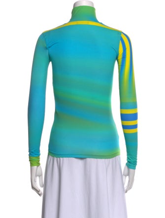 Nina Ricci Striped Turtleneck Top