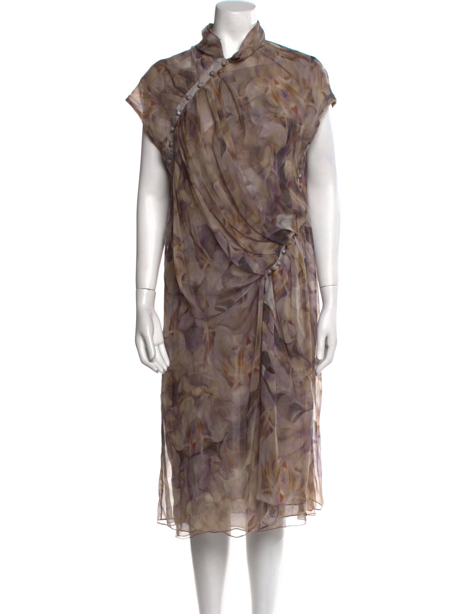 Nina Ricci Silk Midi Length Dress