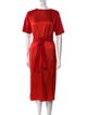 Nina Ricci Bateau Neckline Midi Length Dress