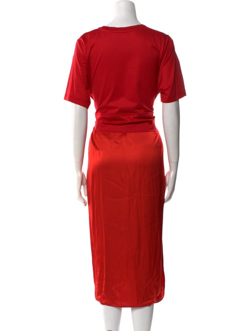Nina Ricci Bateau Neckline Midi Length Dress