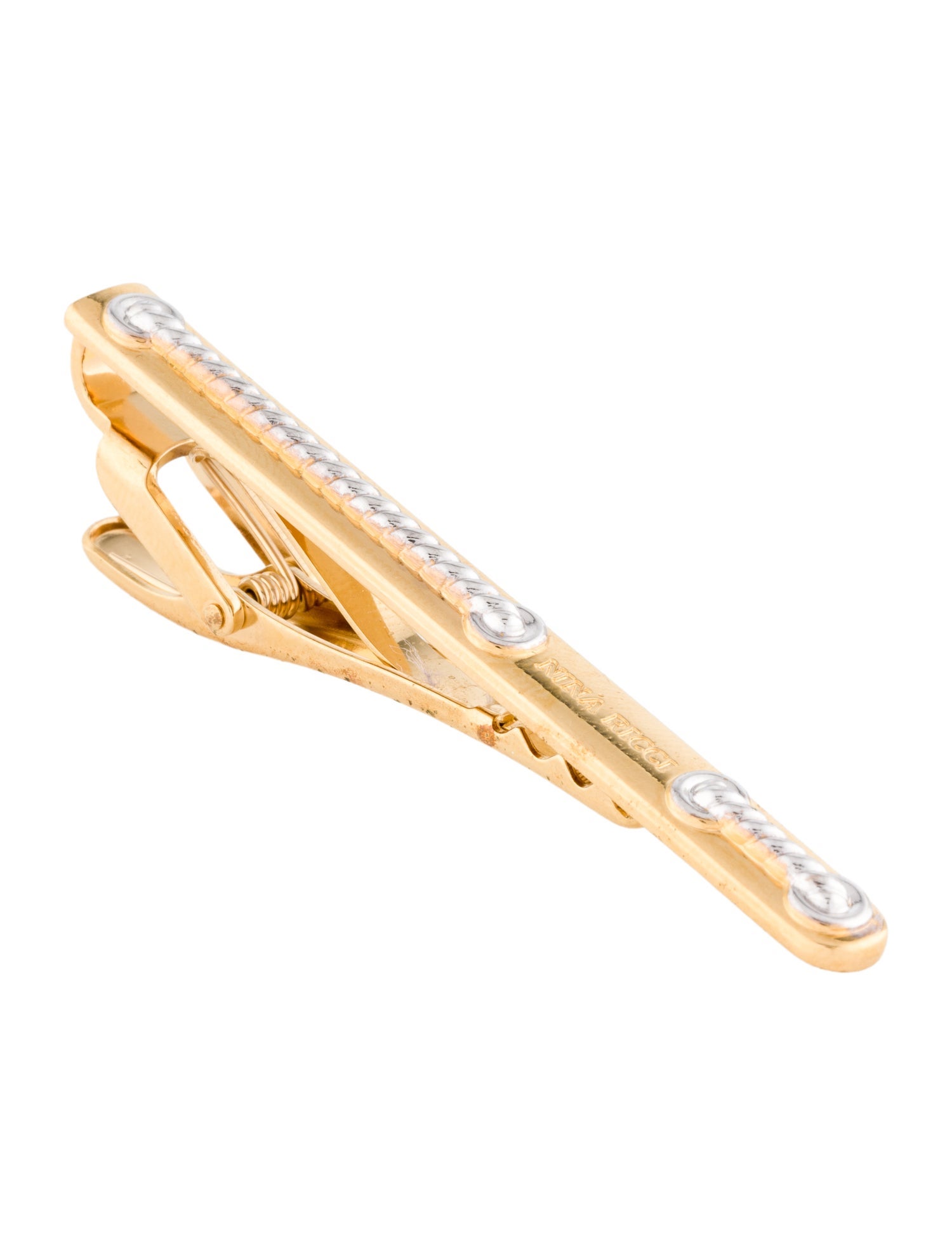 Nina Ricci Two-Tone Tie Clip