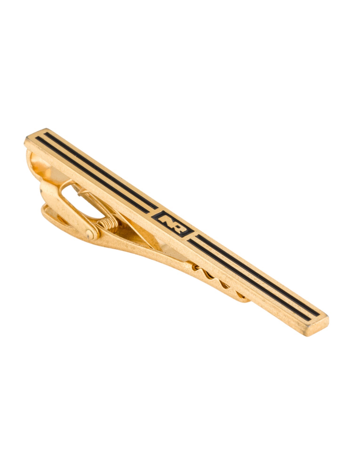 Nina Ricci Vintage Enamel Logo Tie Clip