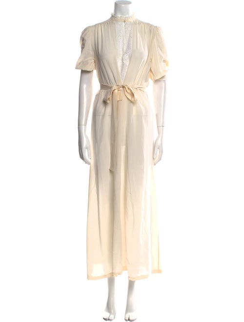 Nina Ricci Mock Neck Long Dress