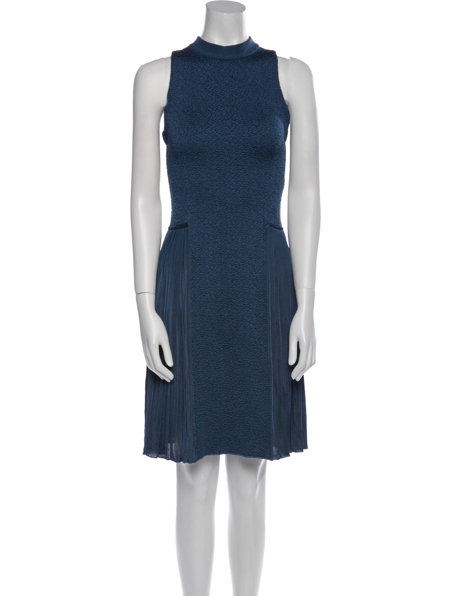Nina Ricci Mock Neck Mini Dress