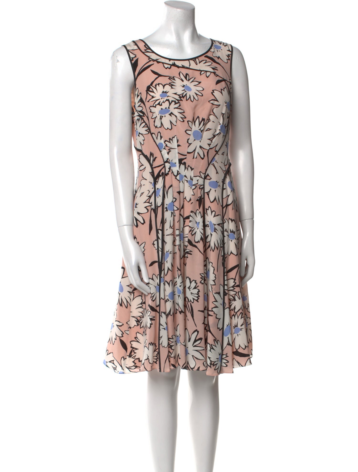 Nina Ricci Silk Knee-Length Dress